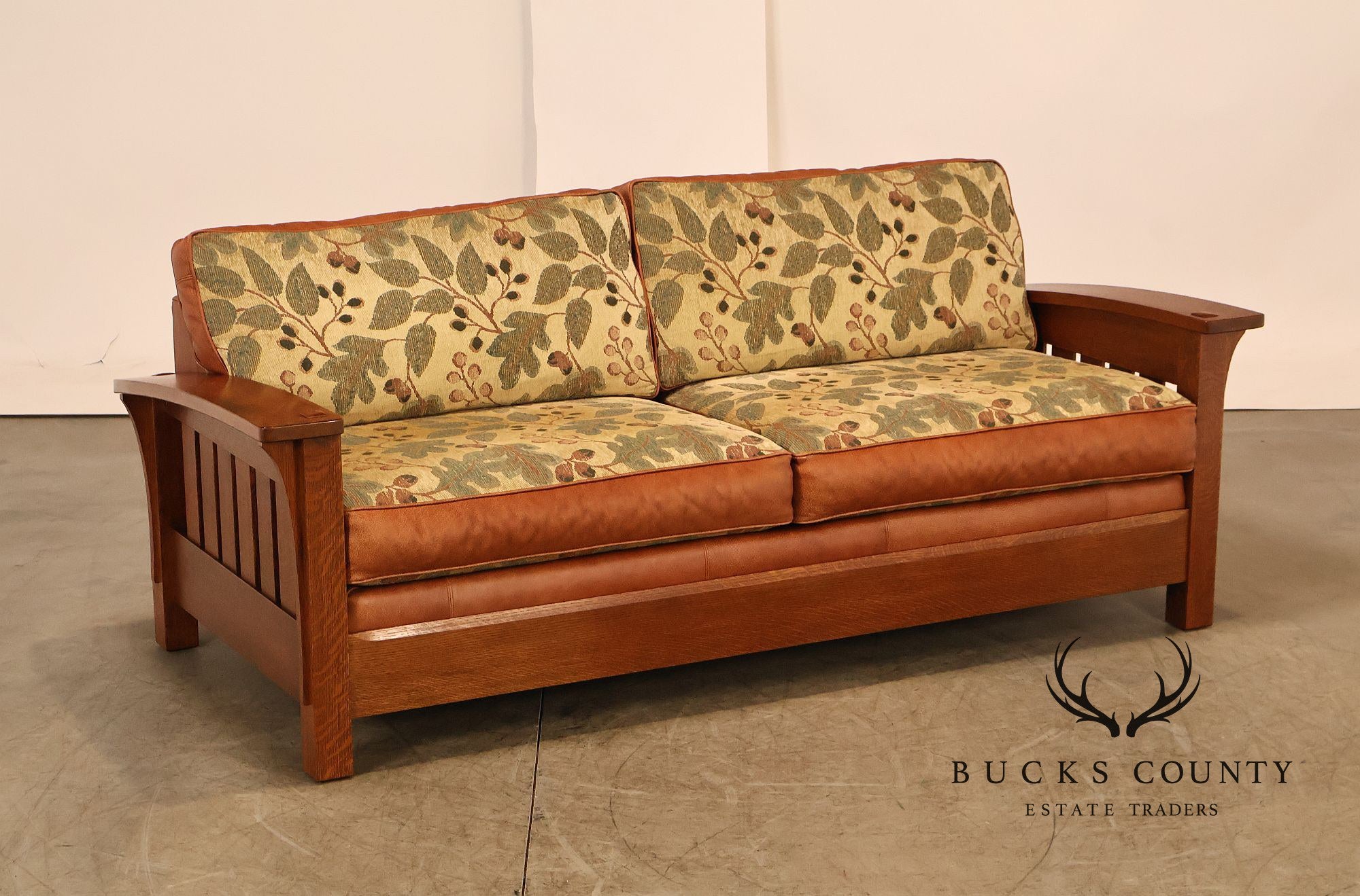Stickley Mission Collection Oak Orchard Street Sofa