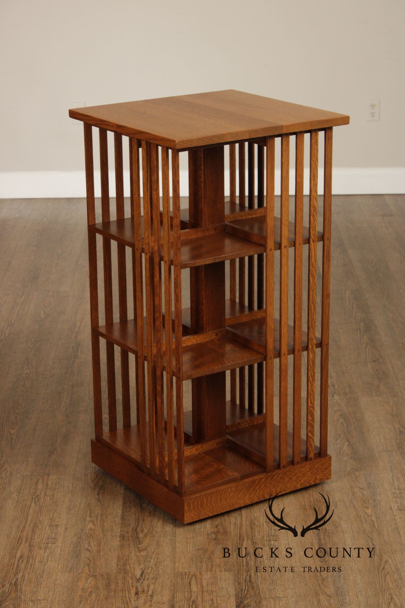 Stickley Mission Collection Oak Revolving Bookcase