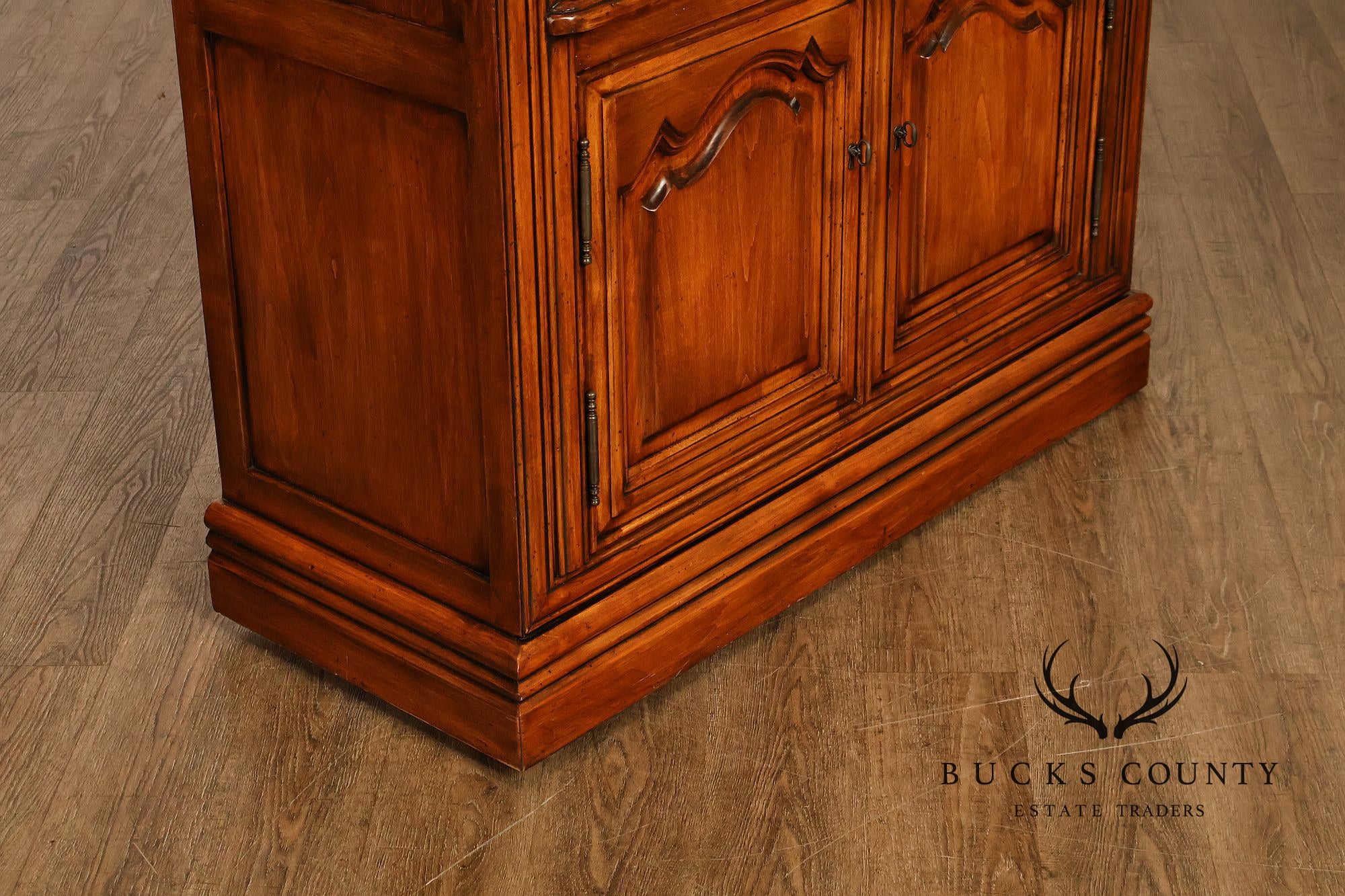 Guy Chaddock Furniture Pair Of Tall Open Bookcases With Two Door Cabinets