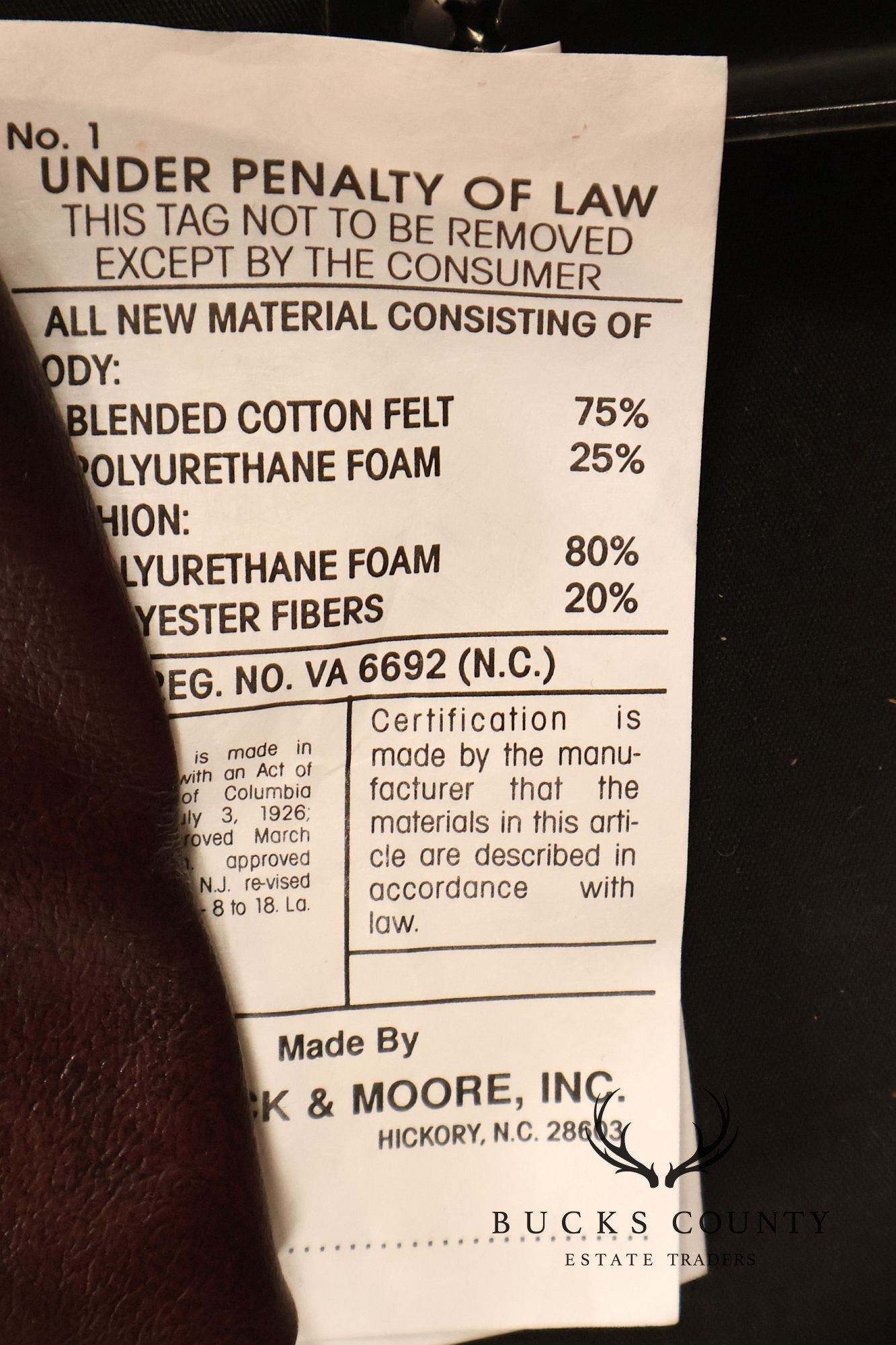 Hancock & Moore Vintage Burgundy Leather Executive Office Chair