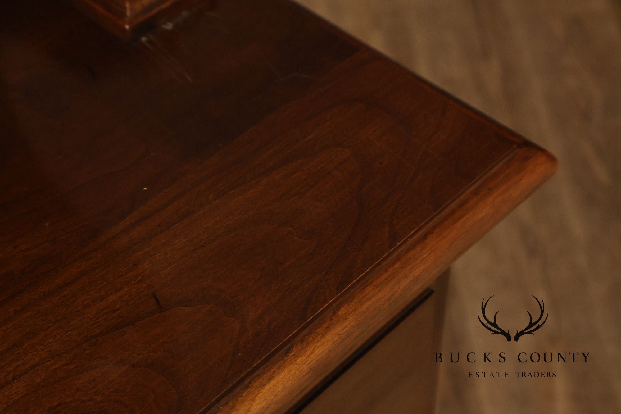 Ethan Allen Georgian Court Style Cherry Step Back Hutch China Cabinet