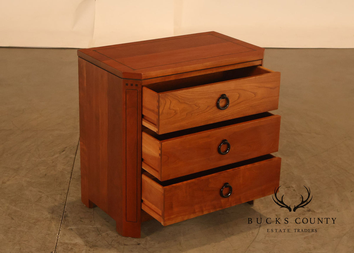 Stickley 21st Century Collection Cherry Three-Drawer Nightstand