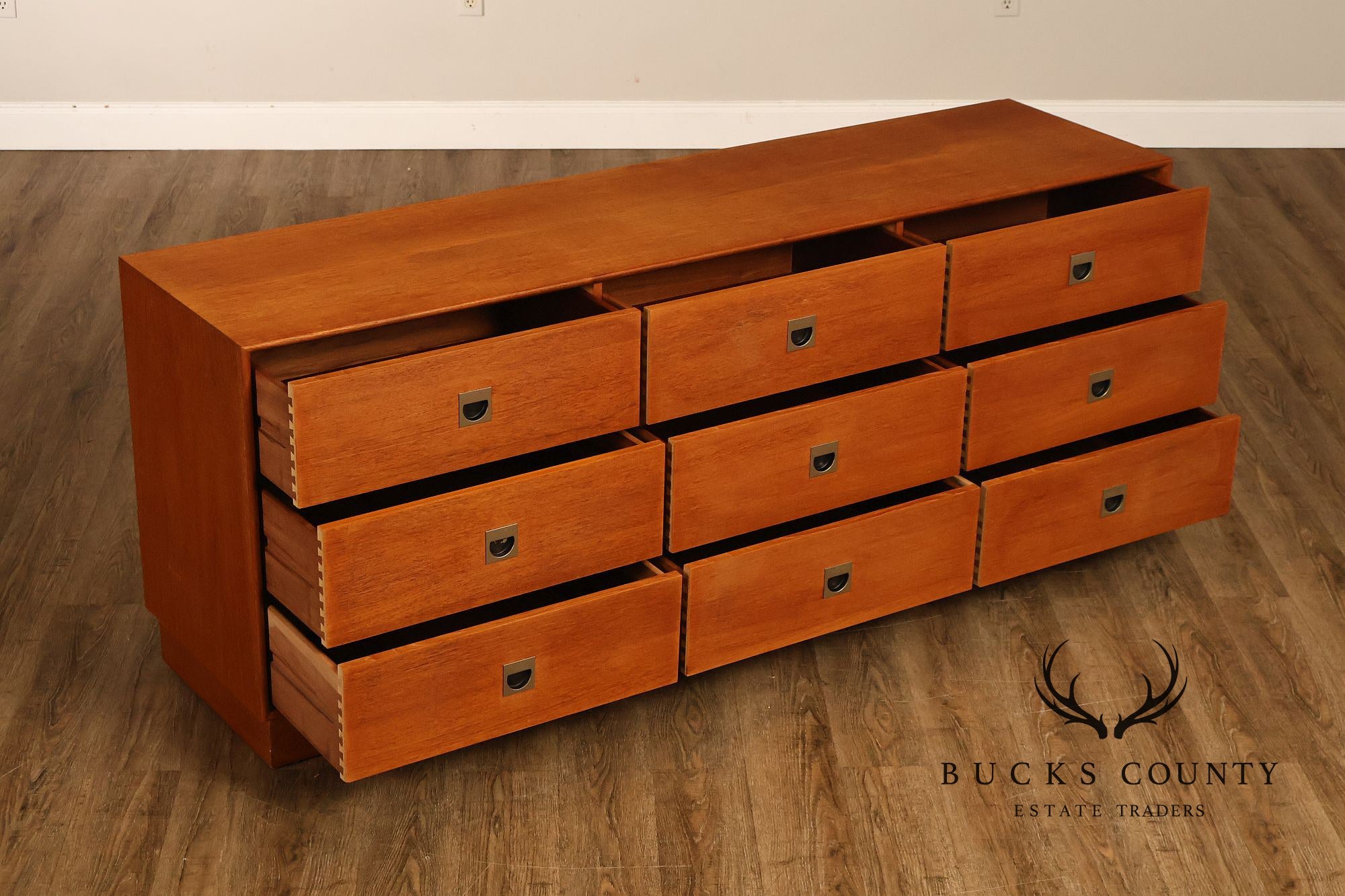 Danish Modern Teak Triple Dresser