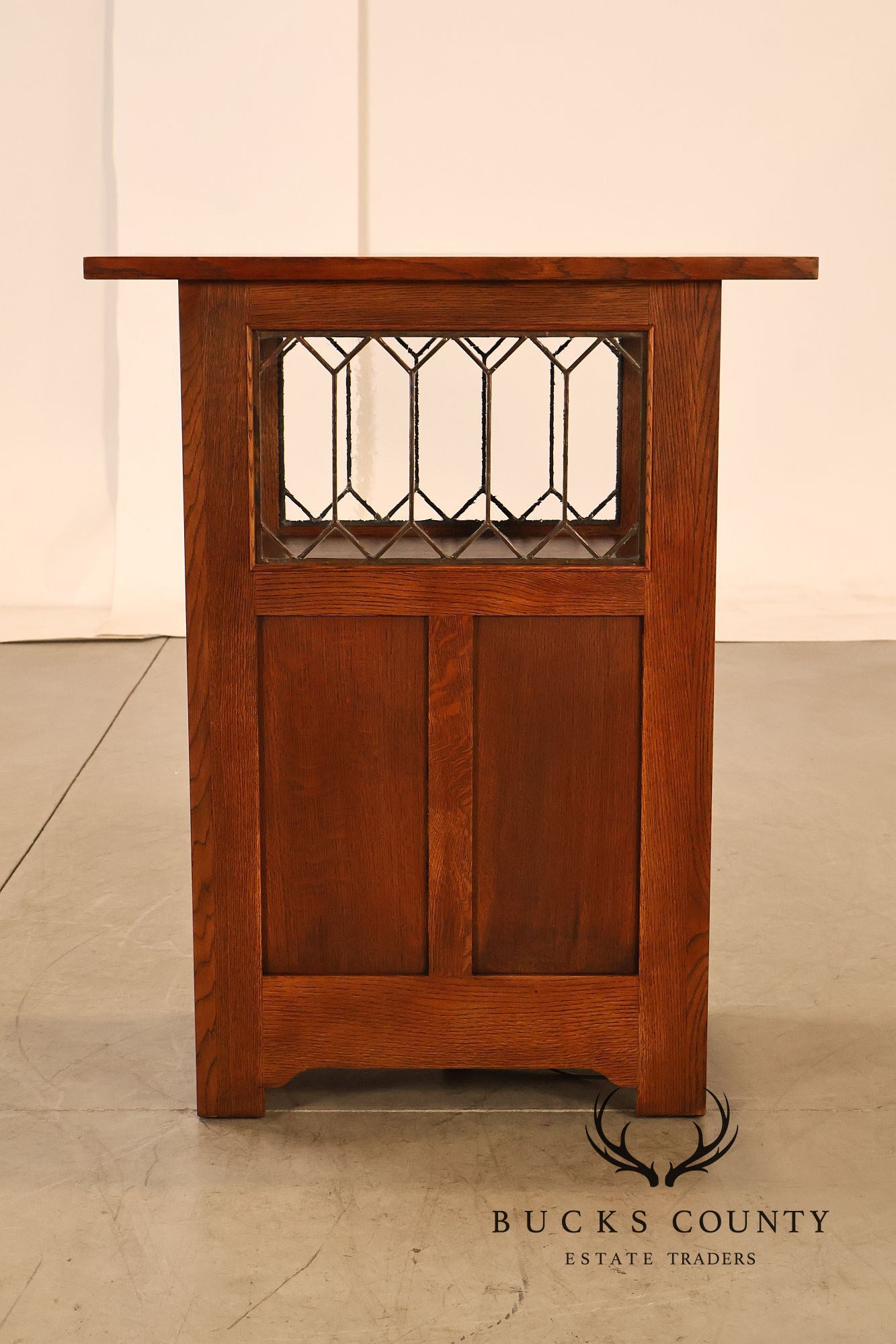 Stickley Mission Collection Roycroft Oak Chafing Cabinet