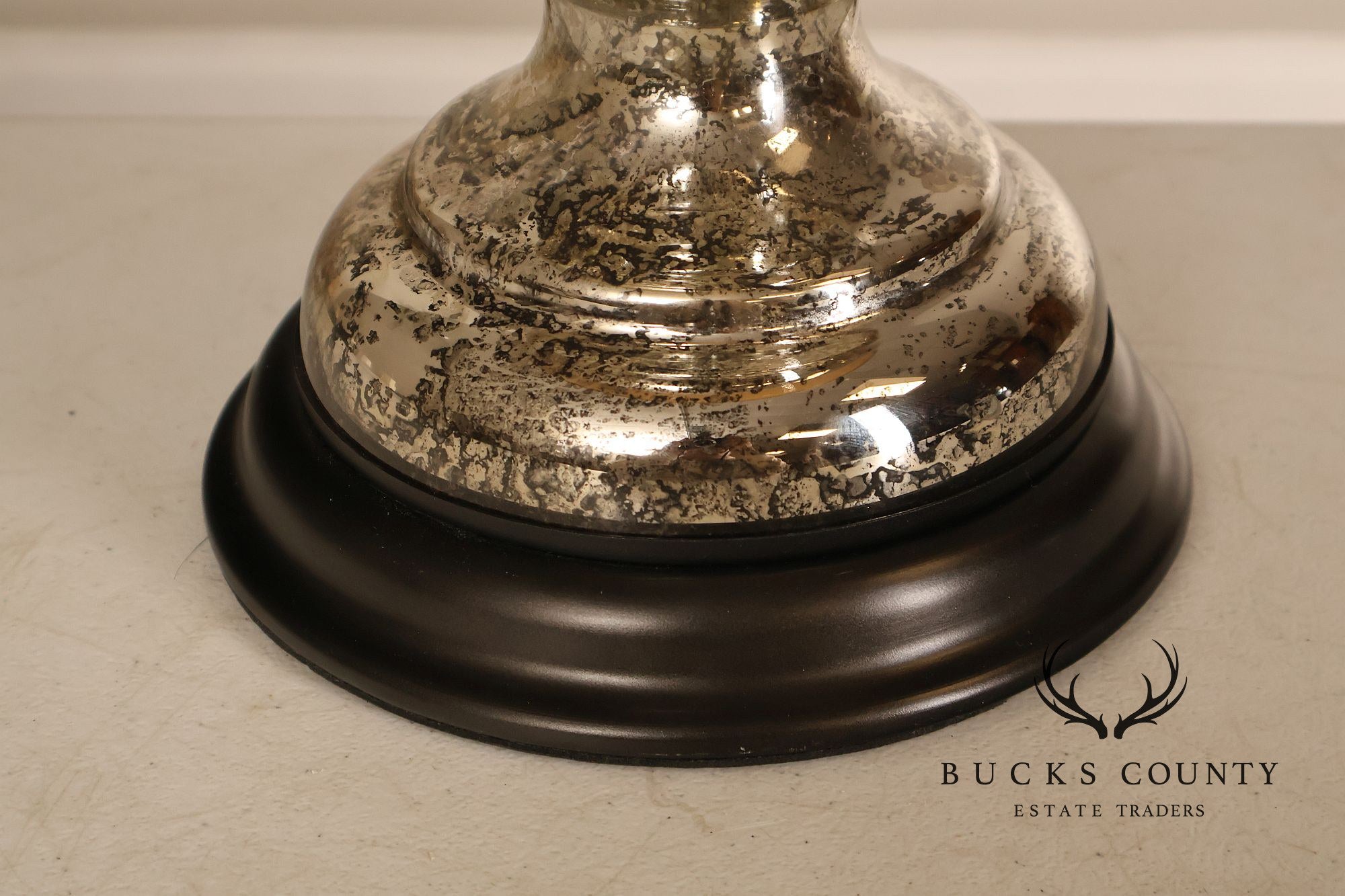 Contemporary Mercury Glass Table Lamp