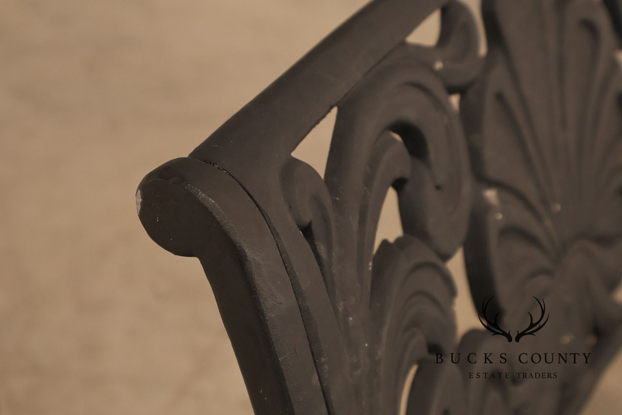 Outdoor Lifestyles Cast Aluminum Garden Bench With Decorative Back