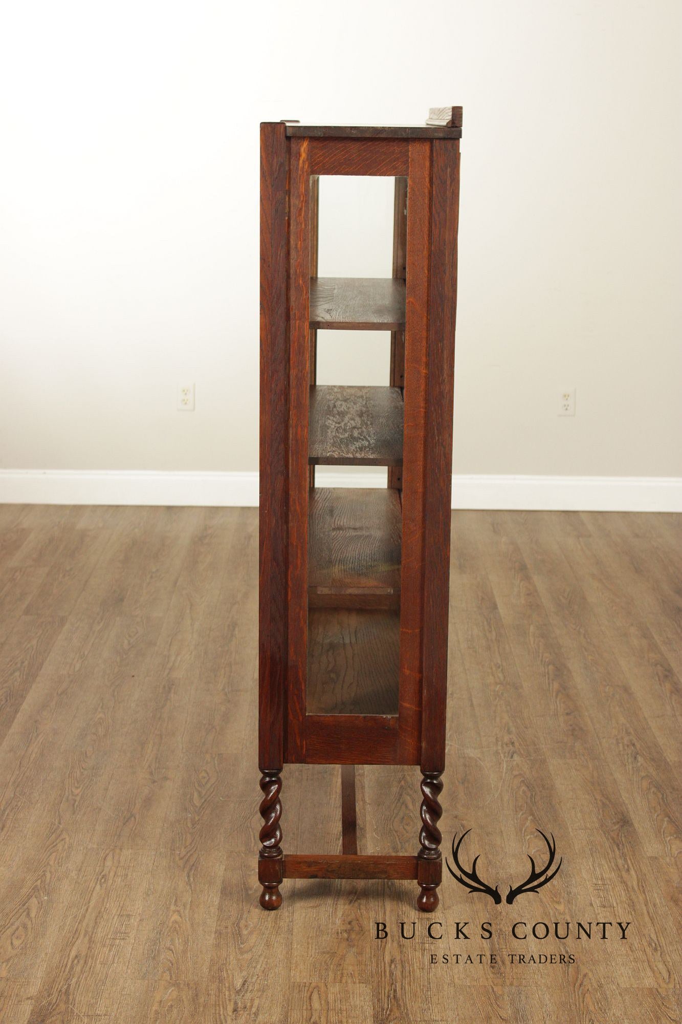 Stickley Brothers Antique Mission Oak Glass China Cabinet