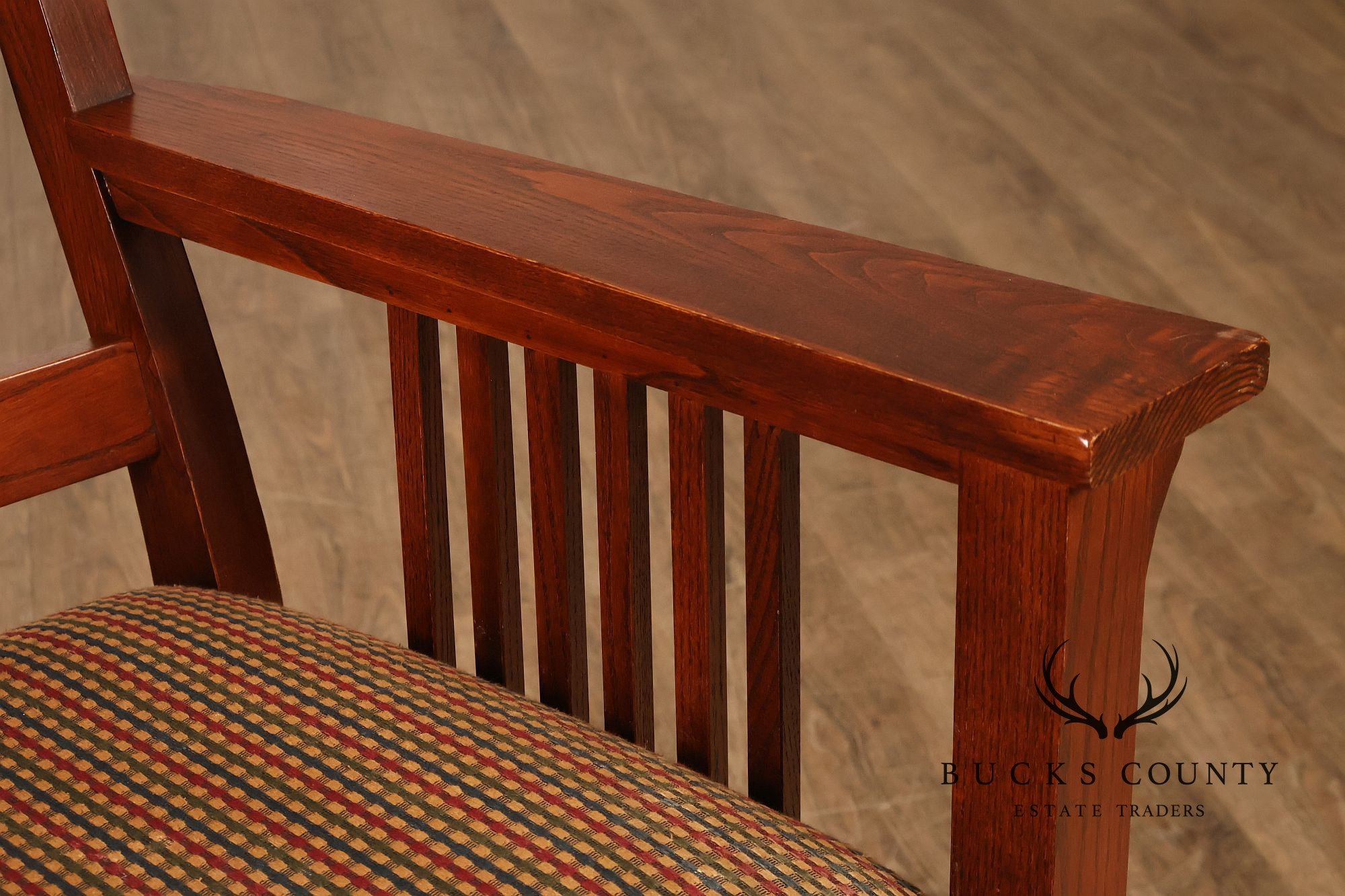 Nichols & Stone Mission Oak Style Set Of Eight Dining Chairs