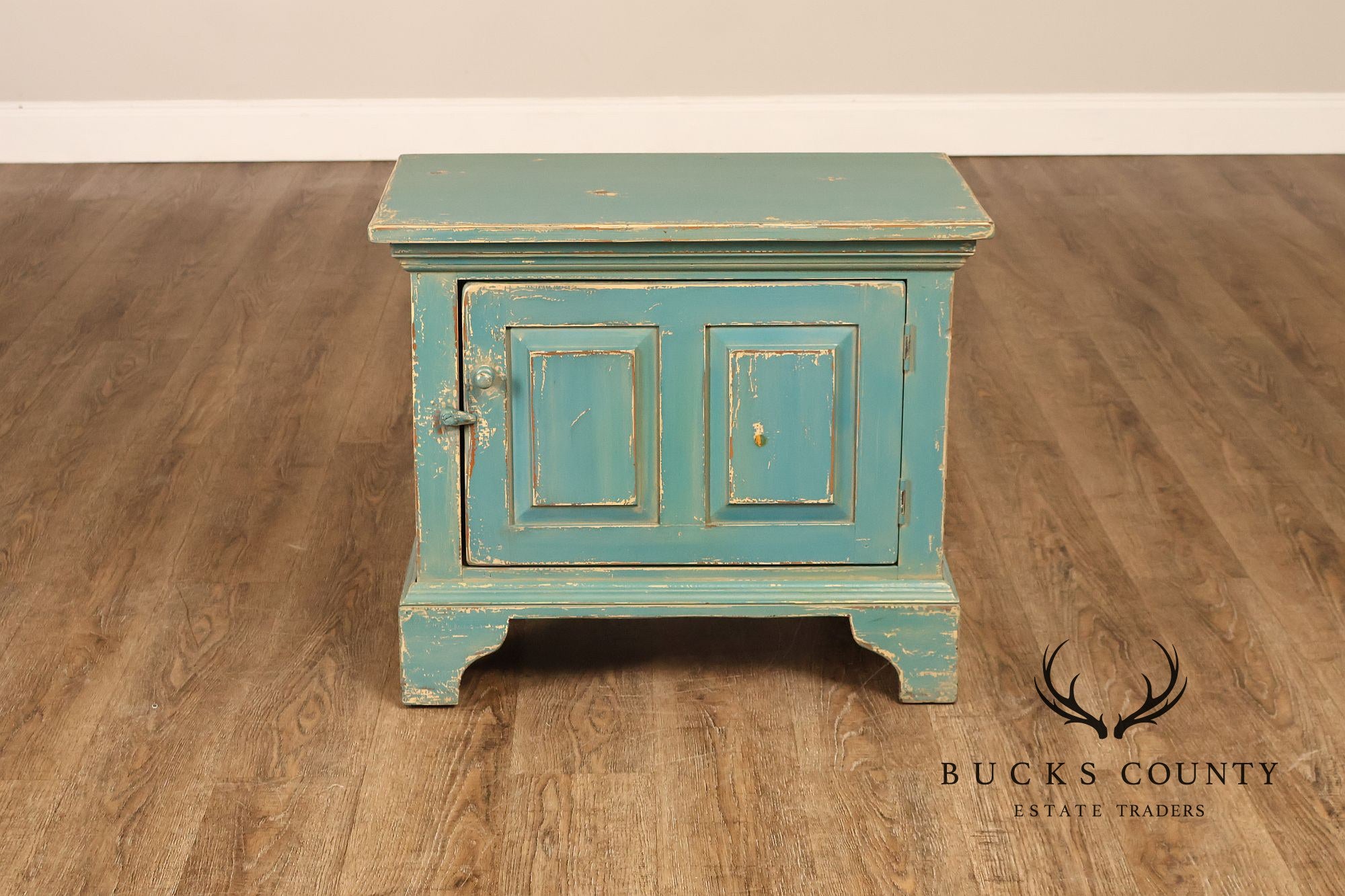 William Draper Distress Painted Side Cabinet