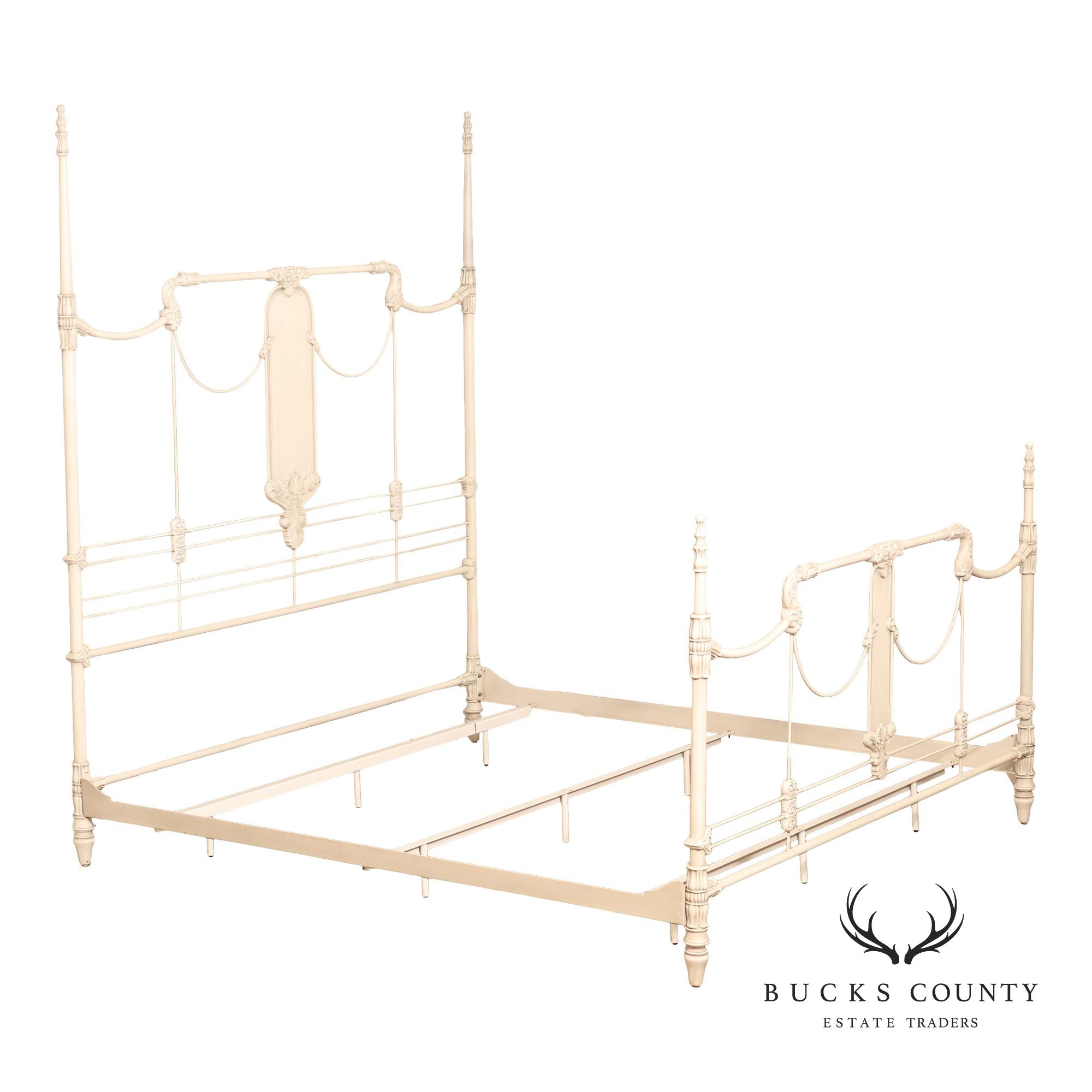 Frontgate Jardin Collection King Size Metal Canopy Bed