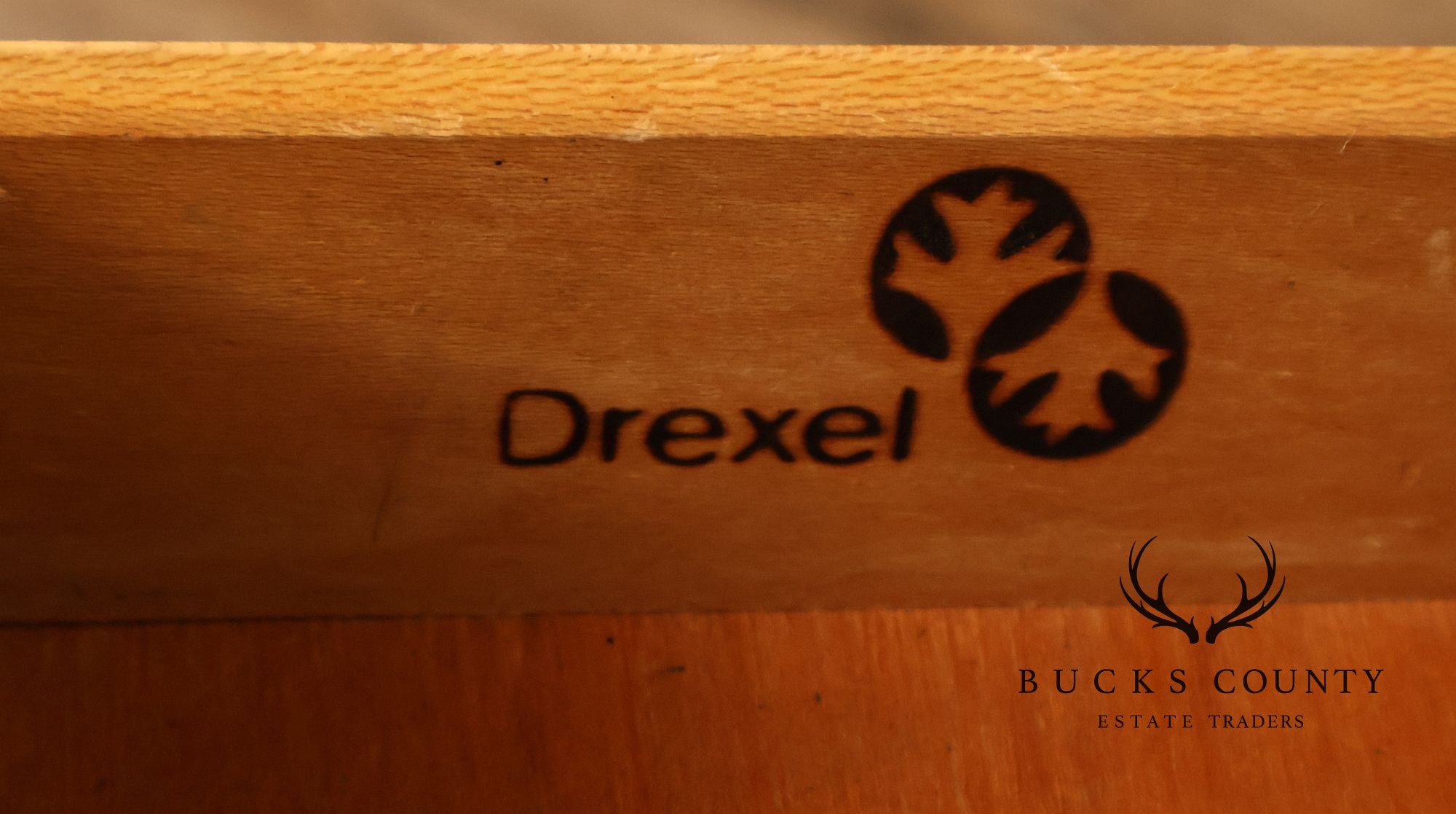 Drexel 'Woodbriar' Campaign Style Pair of Nightstands