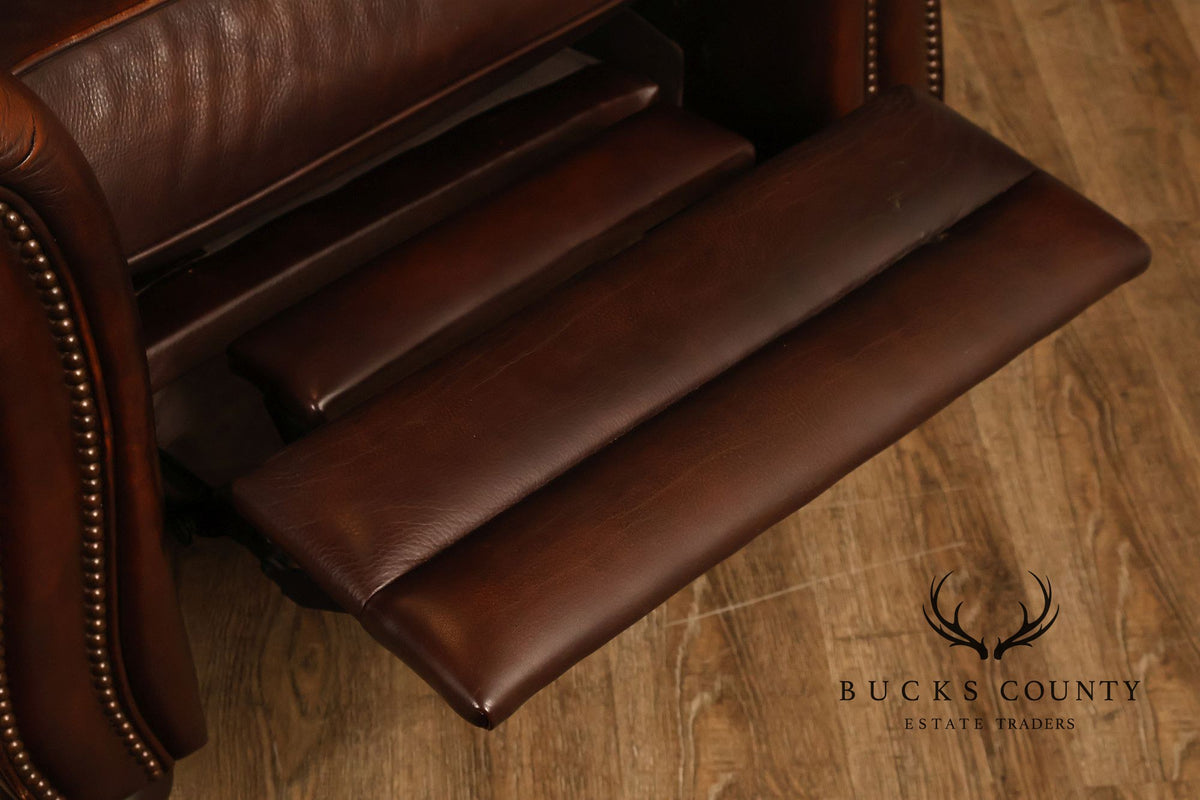 Traditional Brown Reclining Club Chair