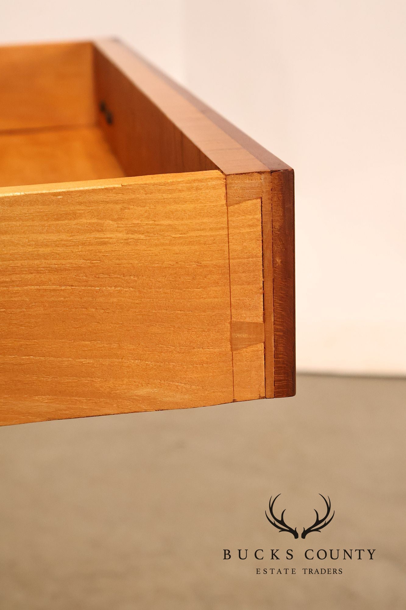 Eldred Wheeler Tiger Maple Tapered Leg Sideboard