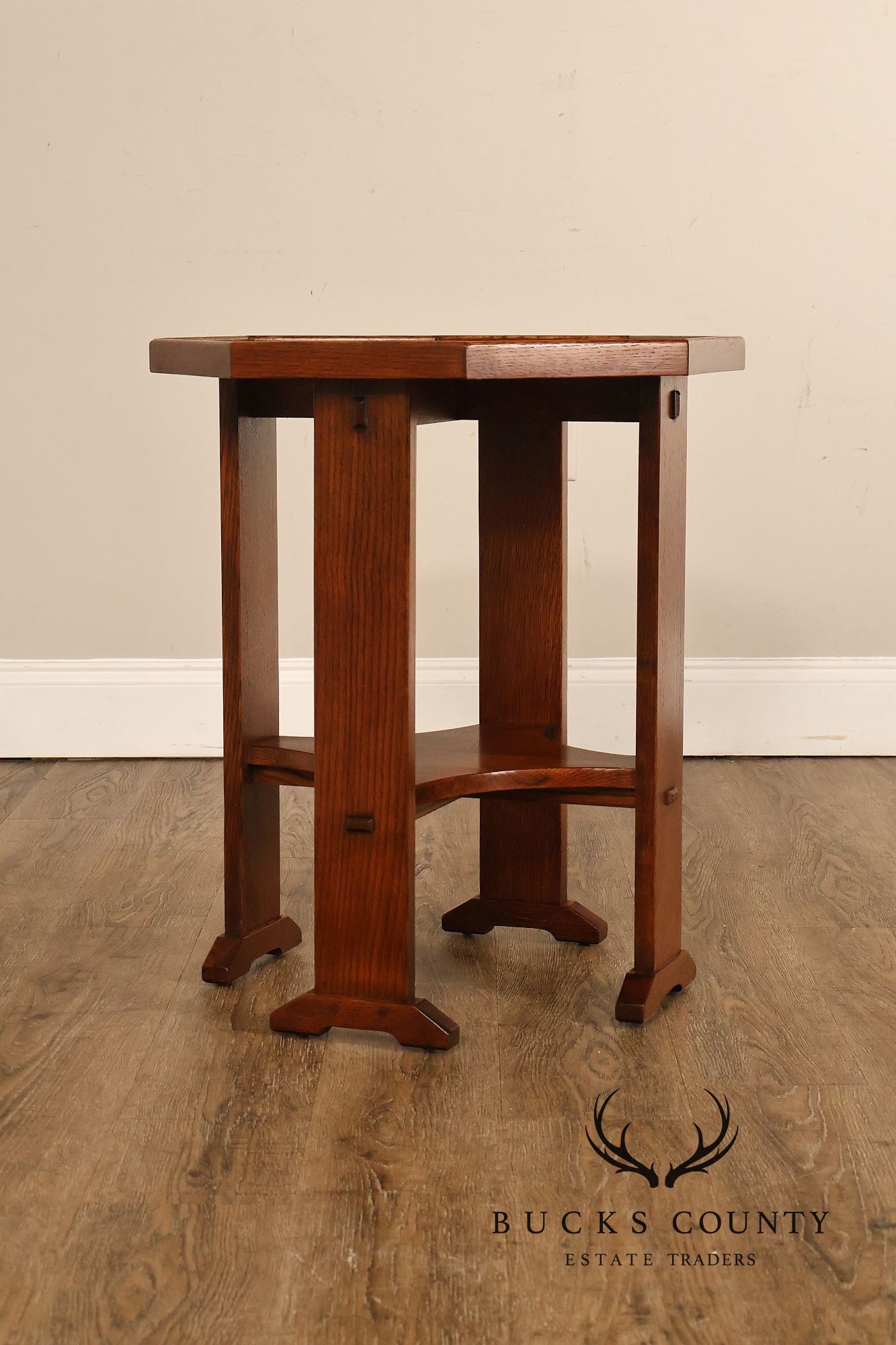 Stickley Mission Collection Oak Octagonal End Table