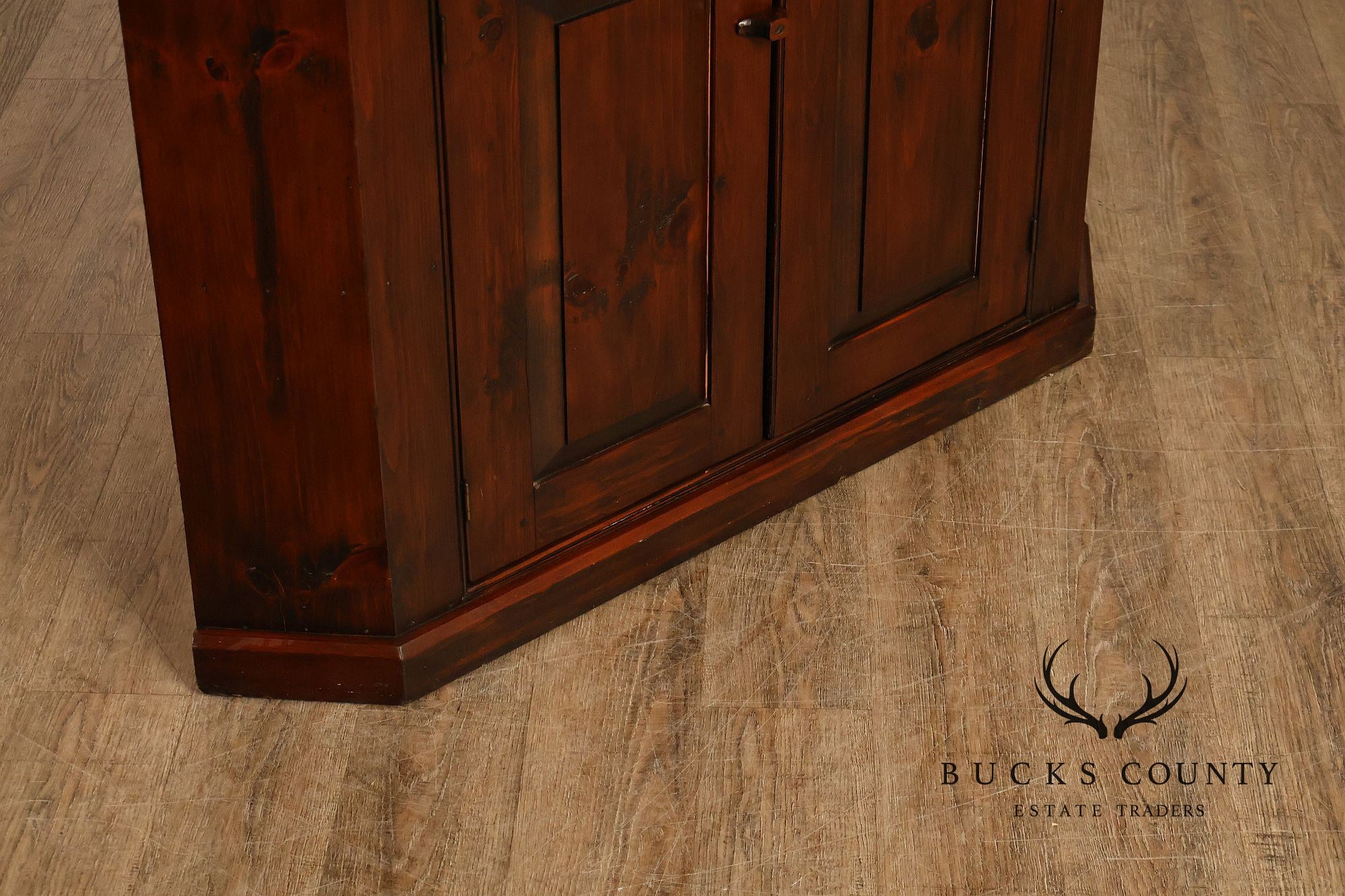 Stephen Von Hohen Farmhouse Pine Corner Cupboard