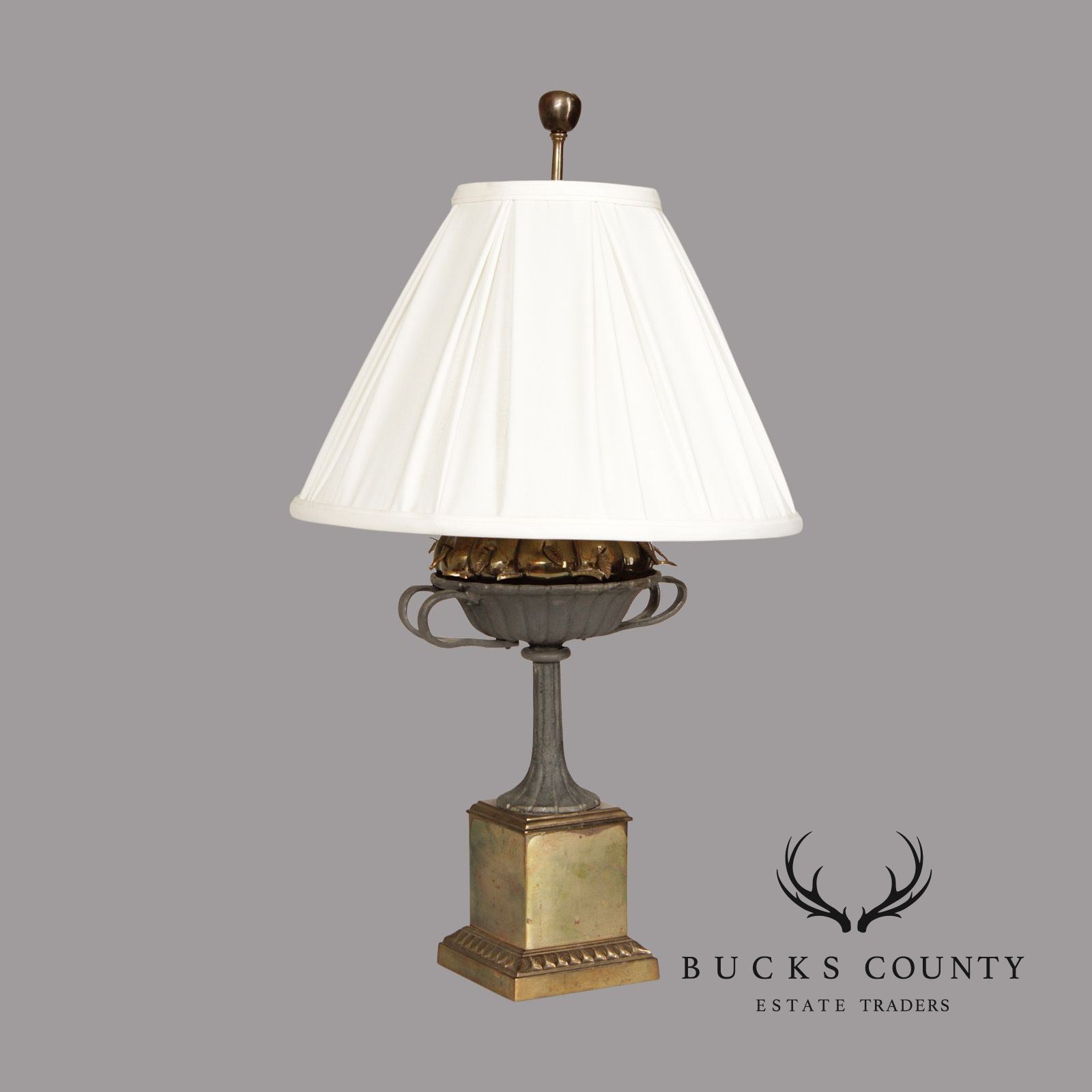Chapman Vintage Fruit Basket Urn Form Table Lamp