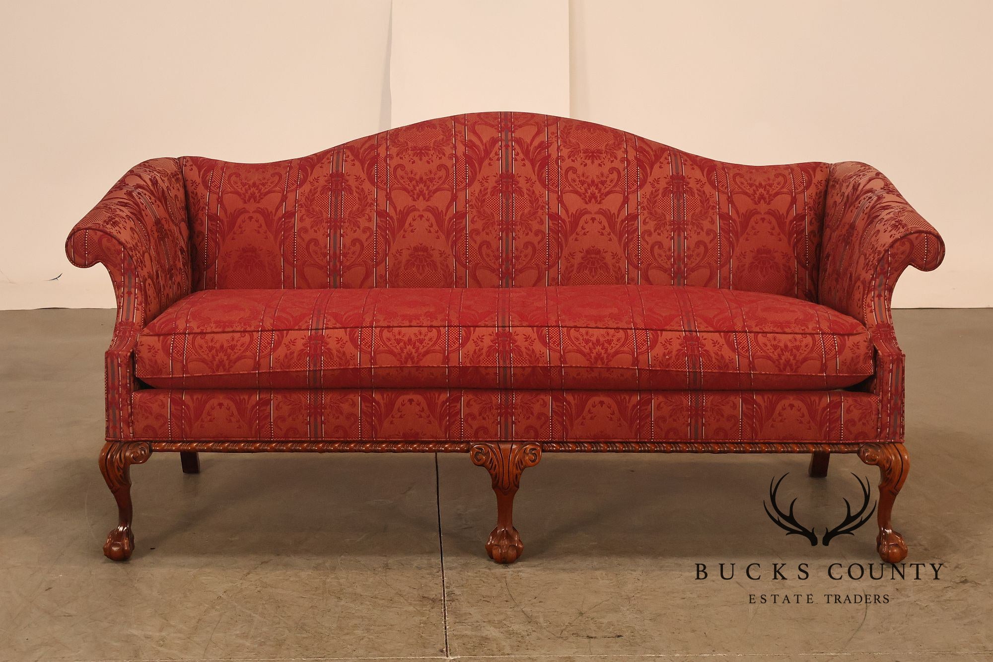 Hickory Chair 'Historical James River Plantations' Pair of Mahogany Sofas