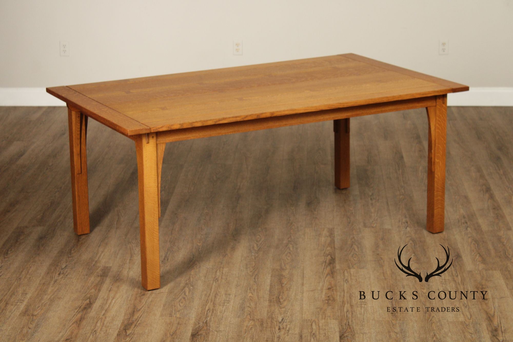 Stickley Mission Collection Oak Extendable Dining Table