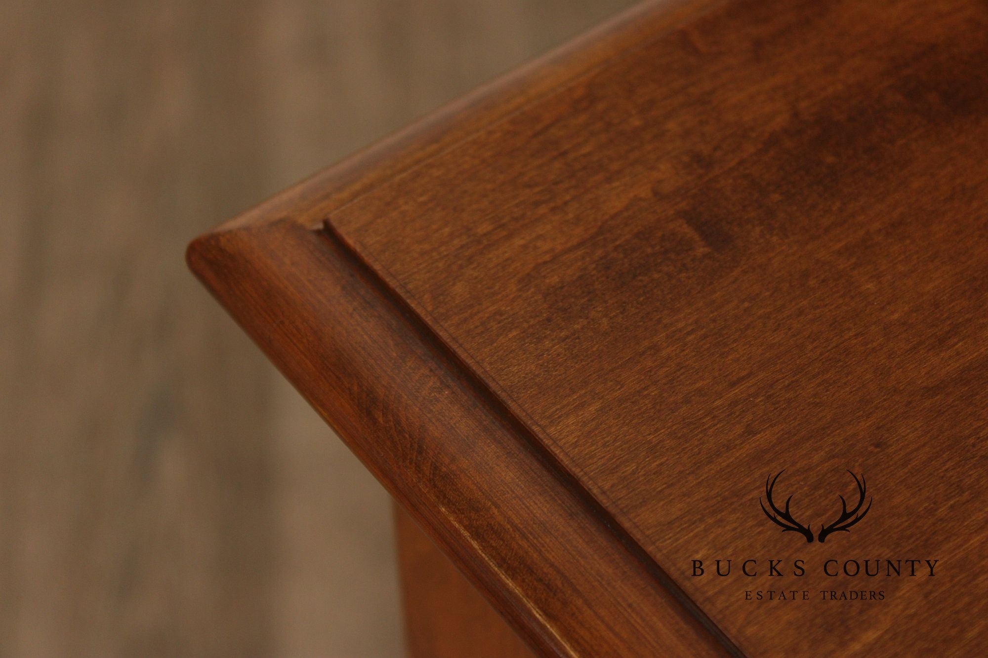 Ethan Allen Chippendale Style Maple Executive Writing Desk