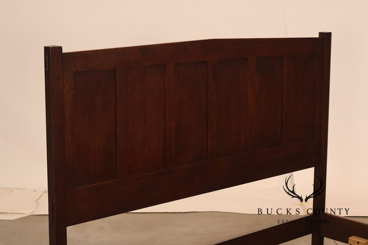 Stickley Mission Collection Oak Panel Queen Bed