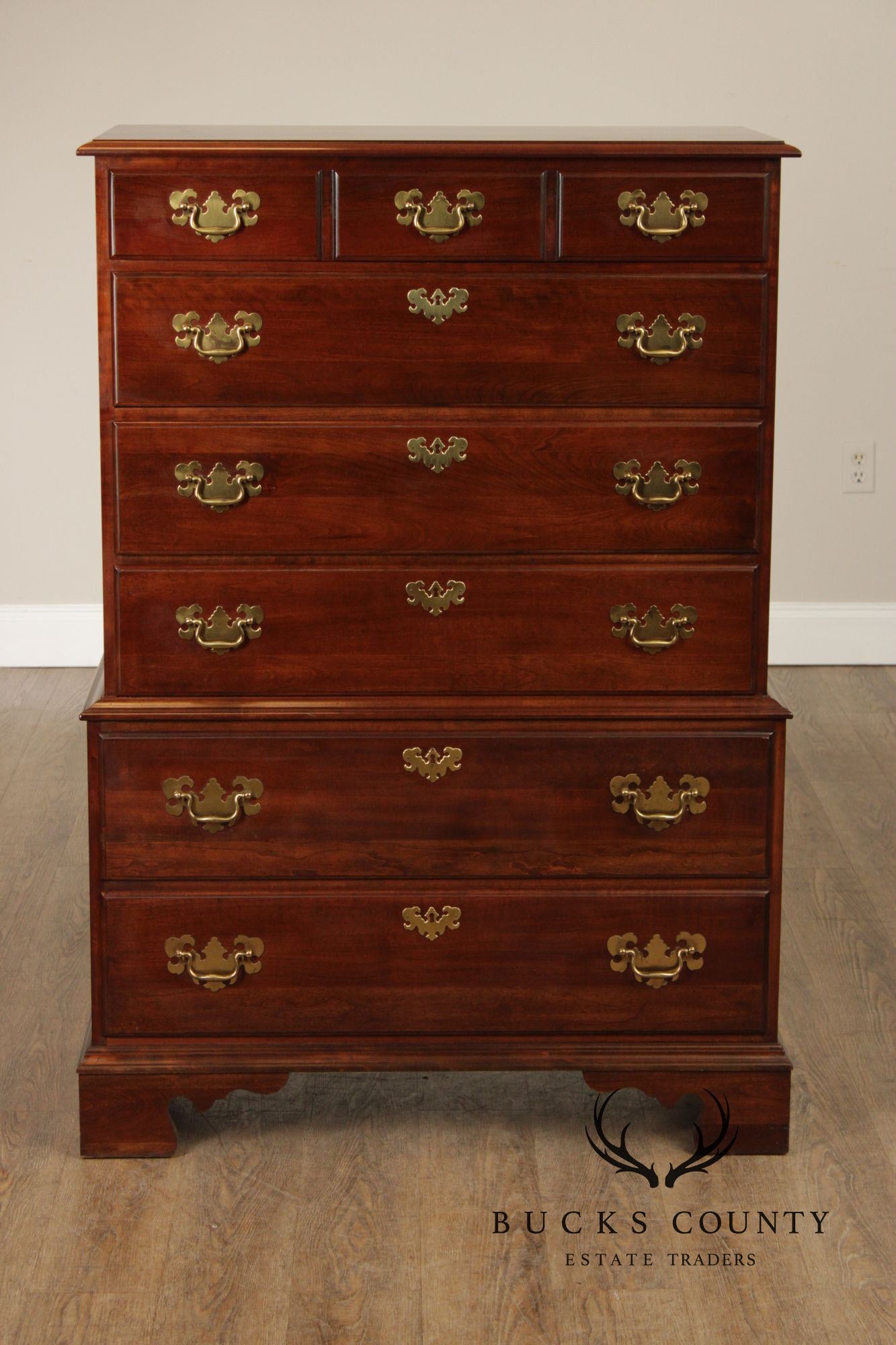 Pennsylvania House Chippendale Style Cherry Tall Chest