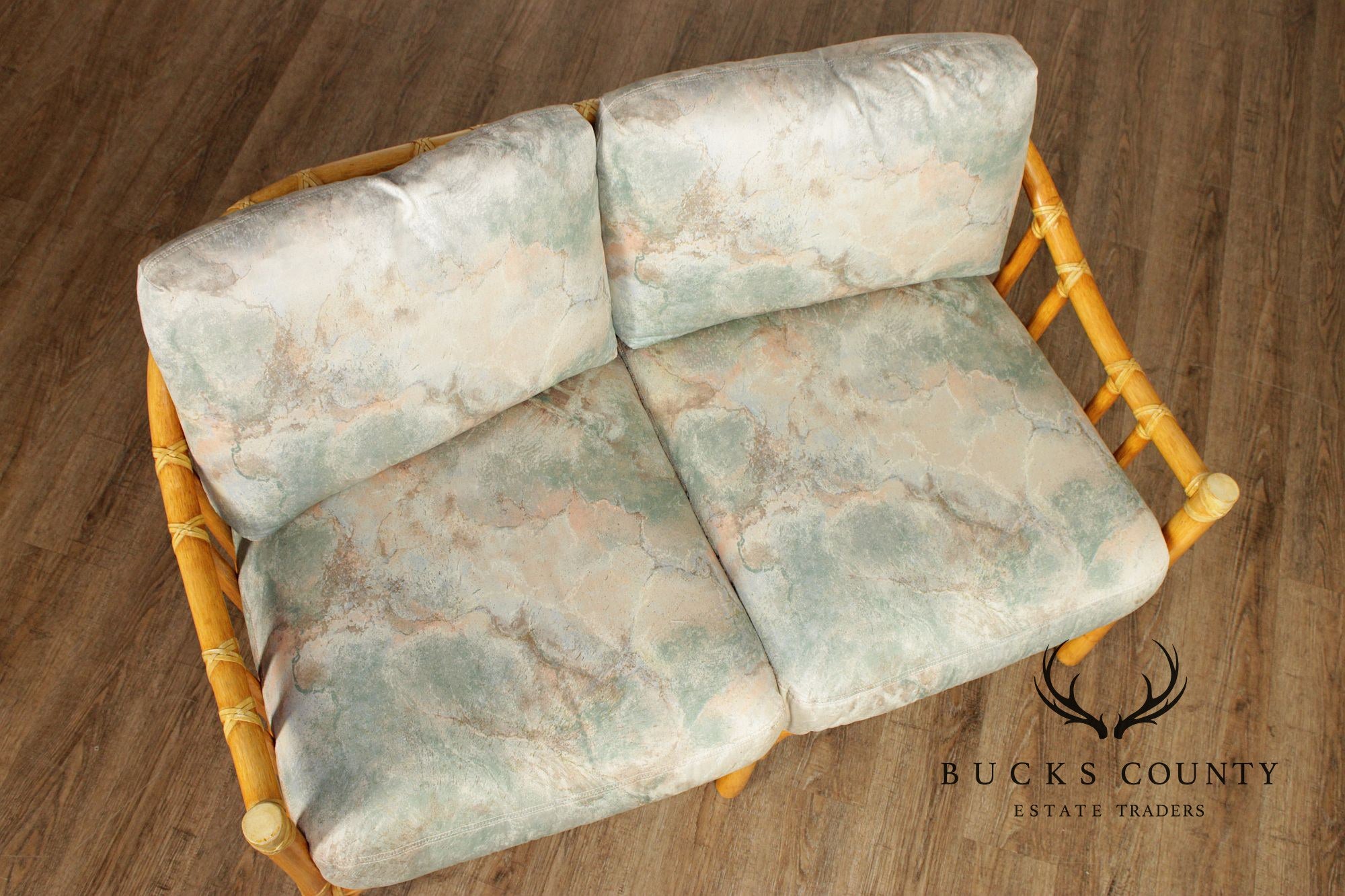 McGuire Vintage Bamboo Loveseat