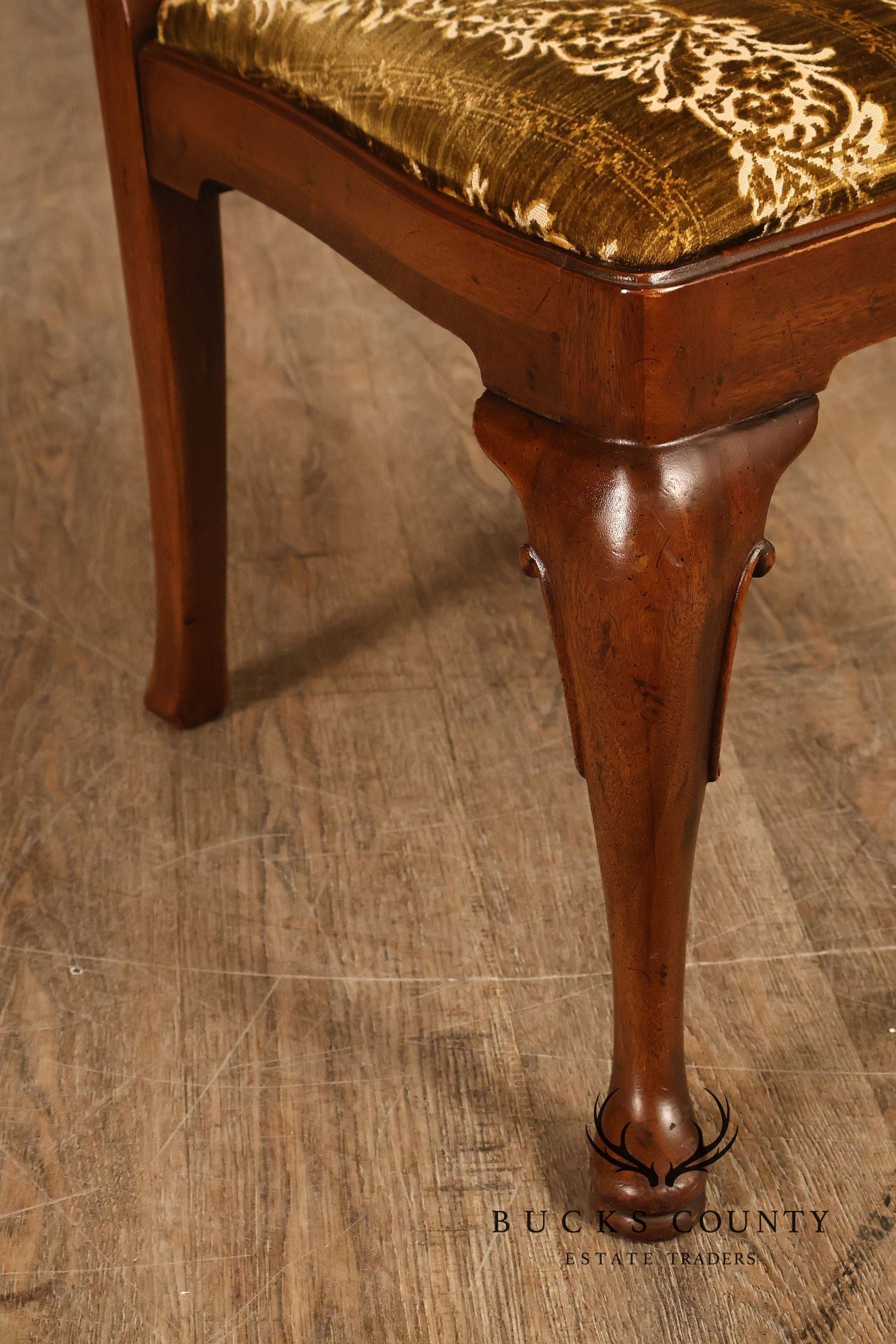 Henredon '18th Century Portfolio' Set Of Six Walnut Dining Chairs