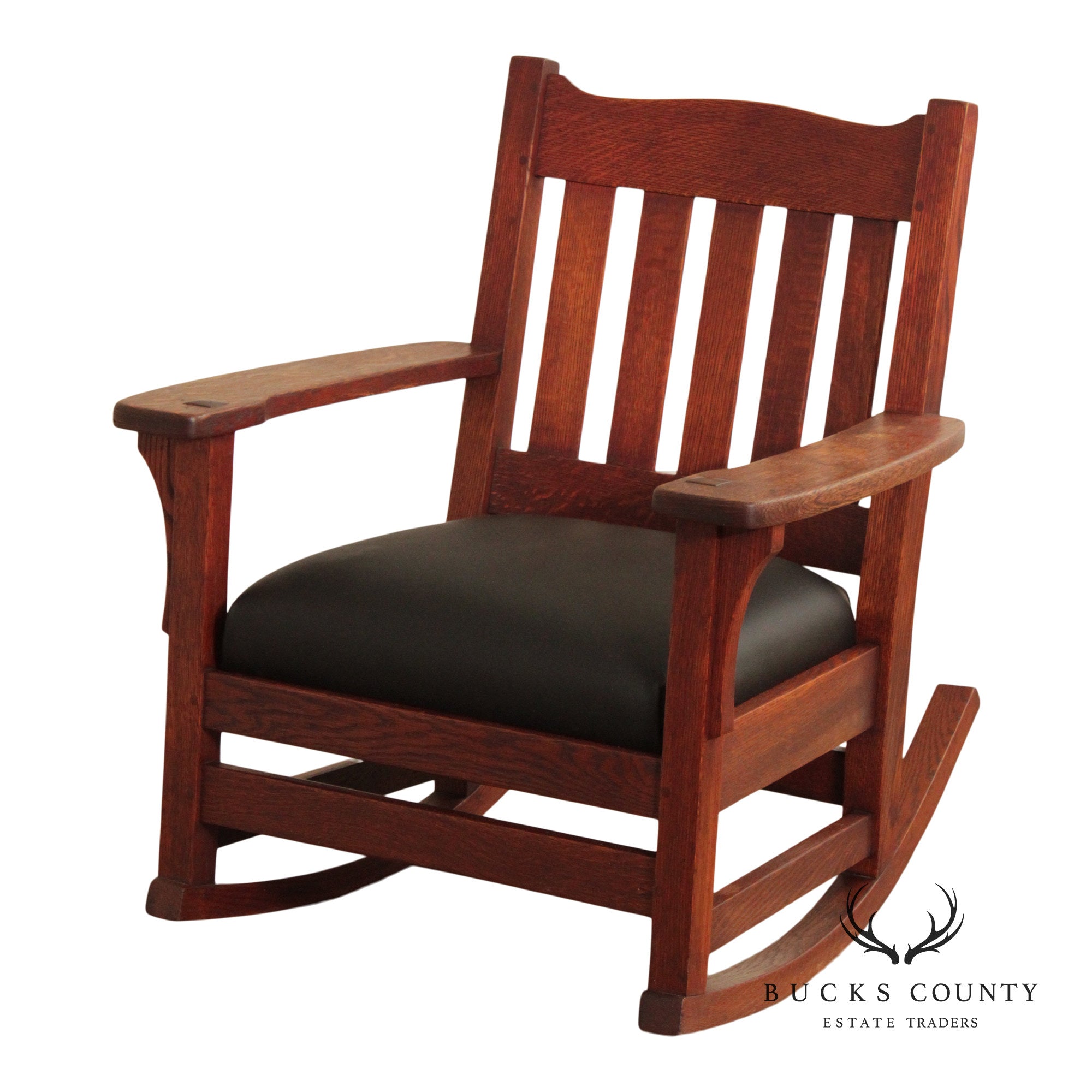 Mission Style Antique Oak Rocking Chair