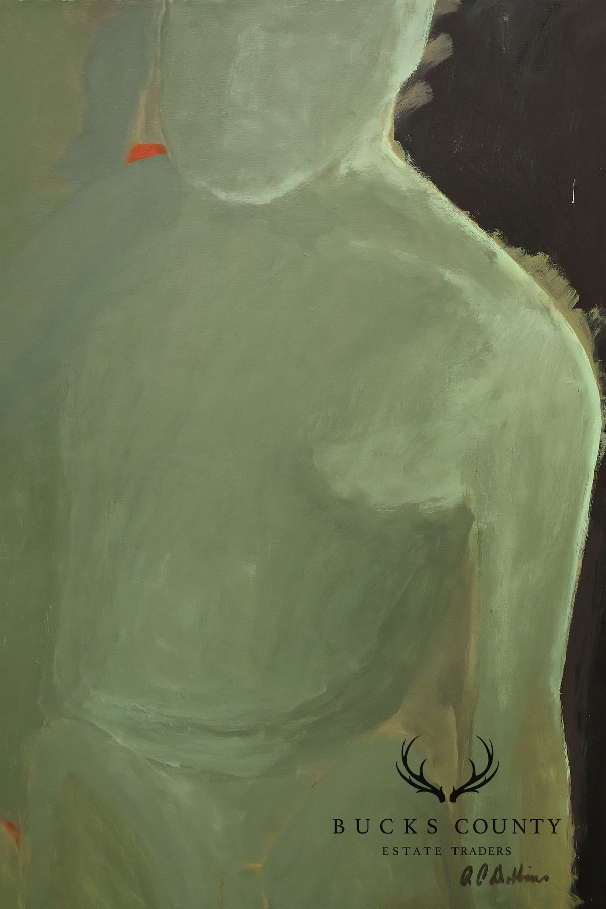 Anne Cooper Dobbins Oil Painting, Couple's Portrait