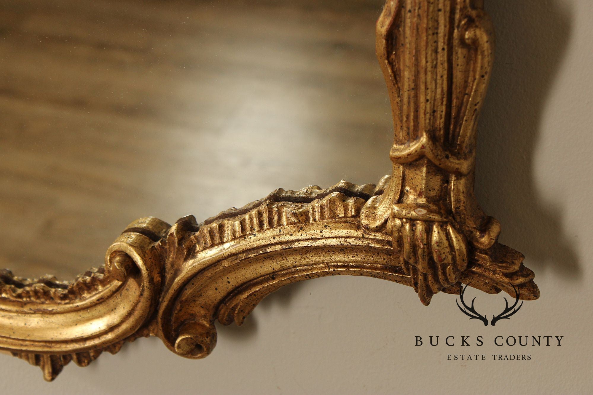 LaBarge Italian Pair of Carved Giltwood Wall Mirrors