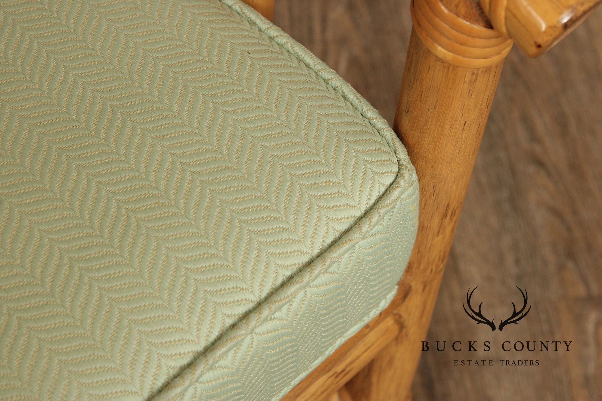 Hollywood Regency Rattan Lounge Chair