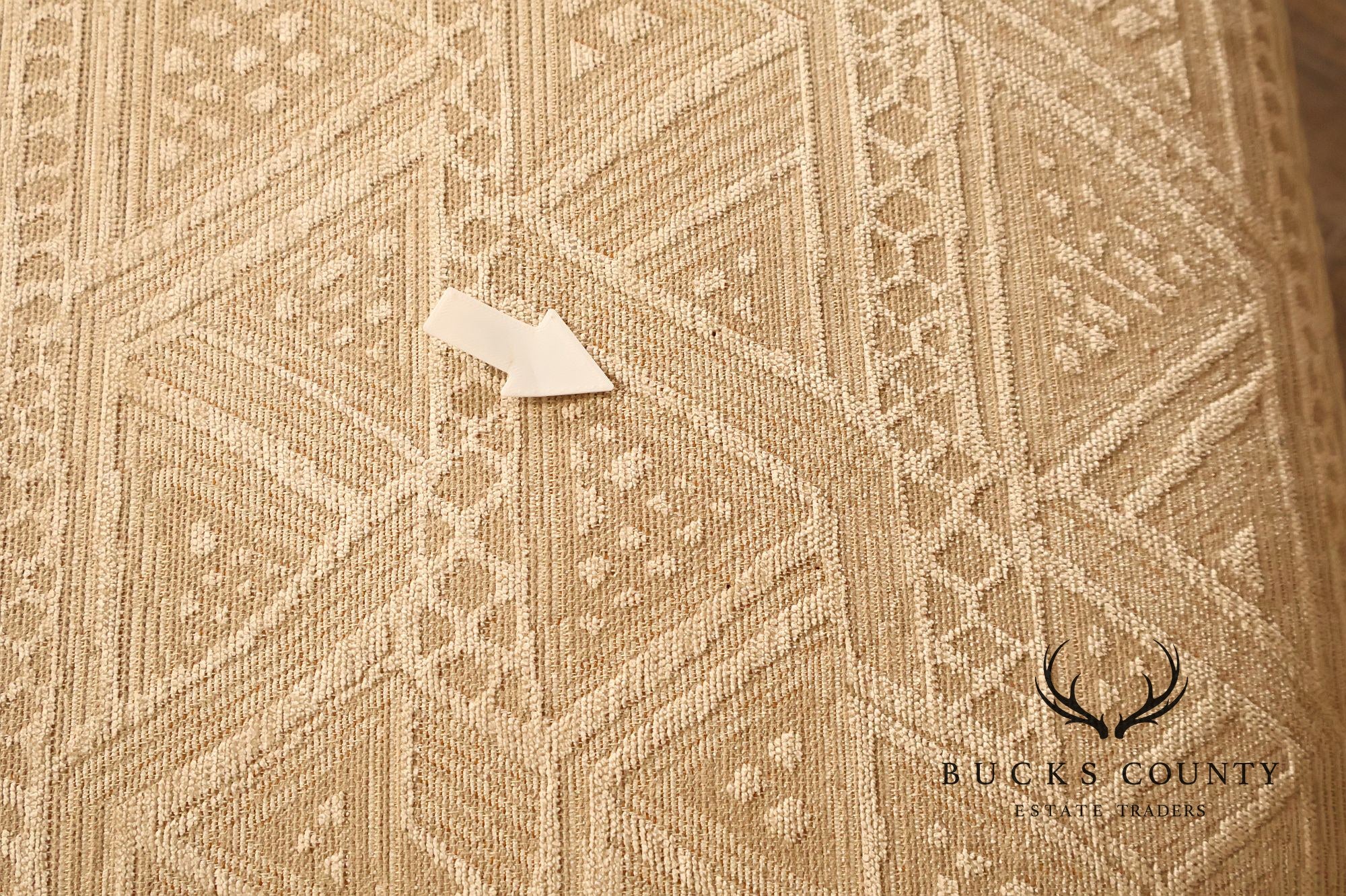 Henredon Upholstered Lounge Chair With Ottoman