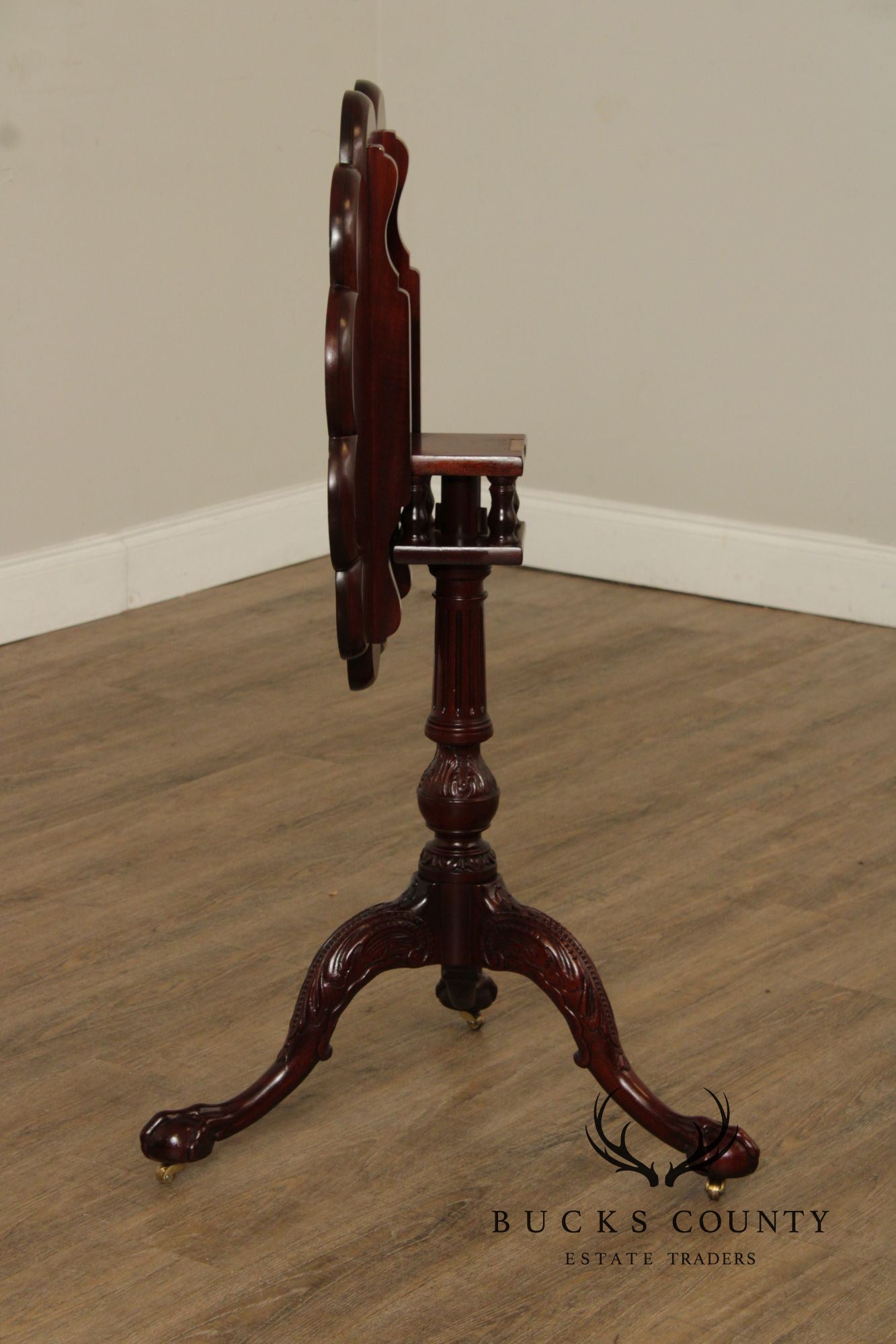 Baker Furniture Georgian Style Tilt Top Mahogany Tea Table