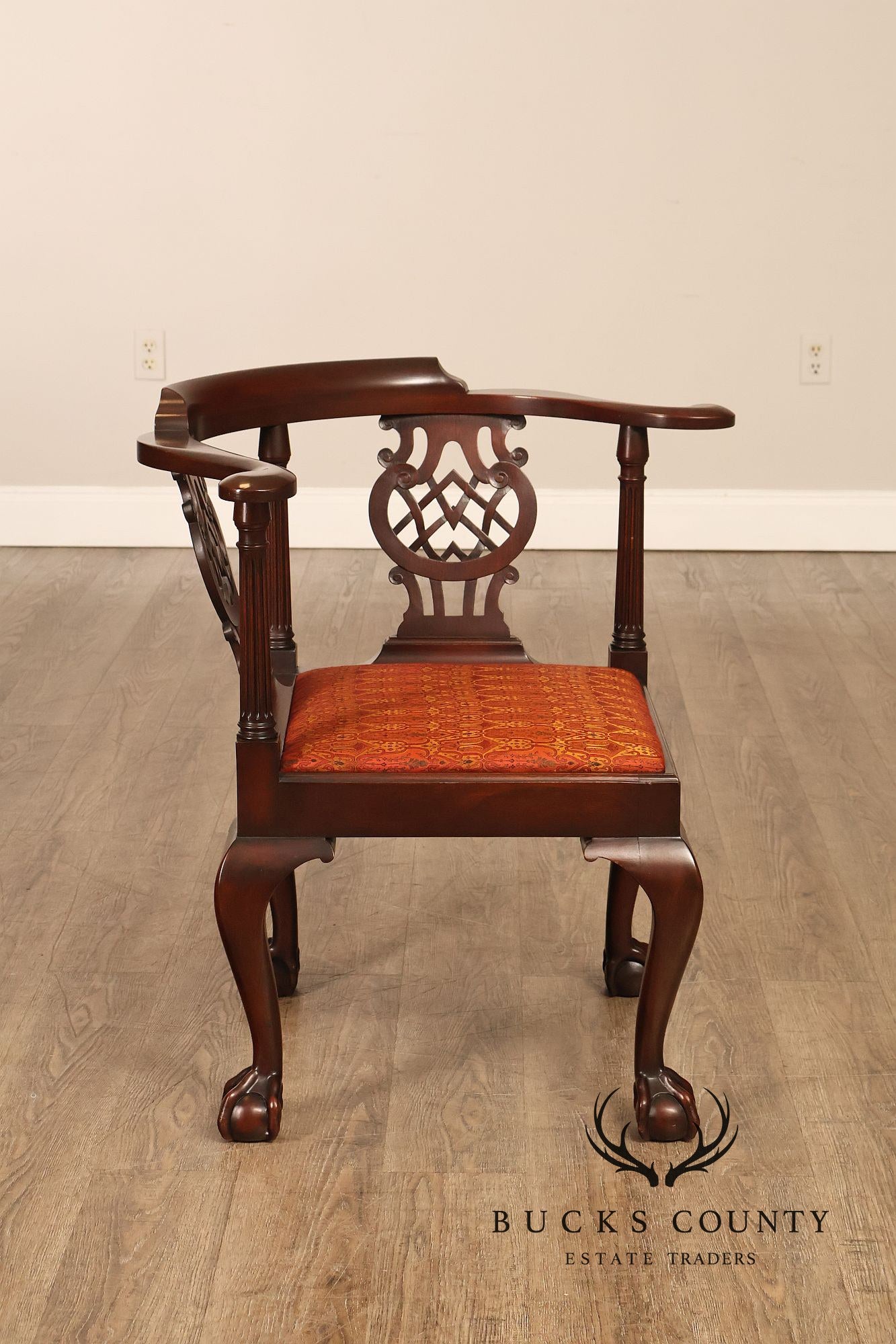 Kittinger Furniture Chippendale Style Mahogany CW-48 Corner Chair