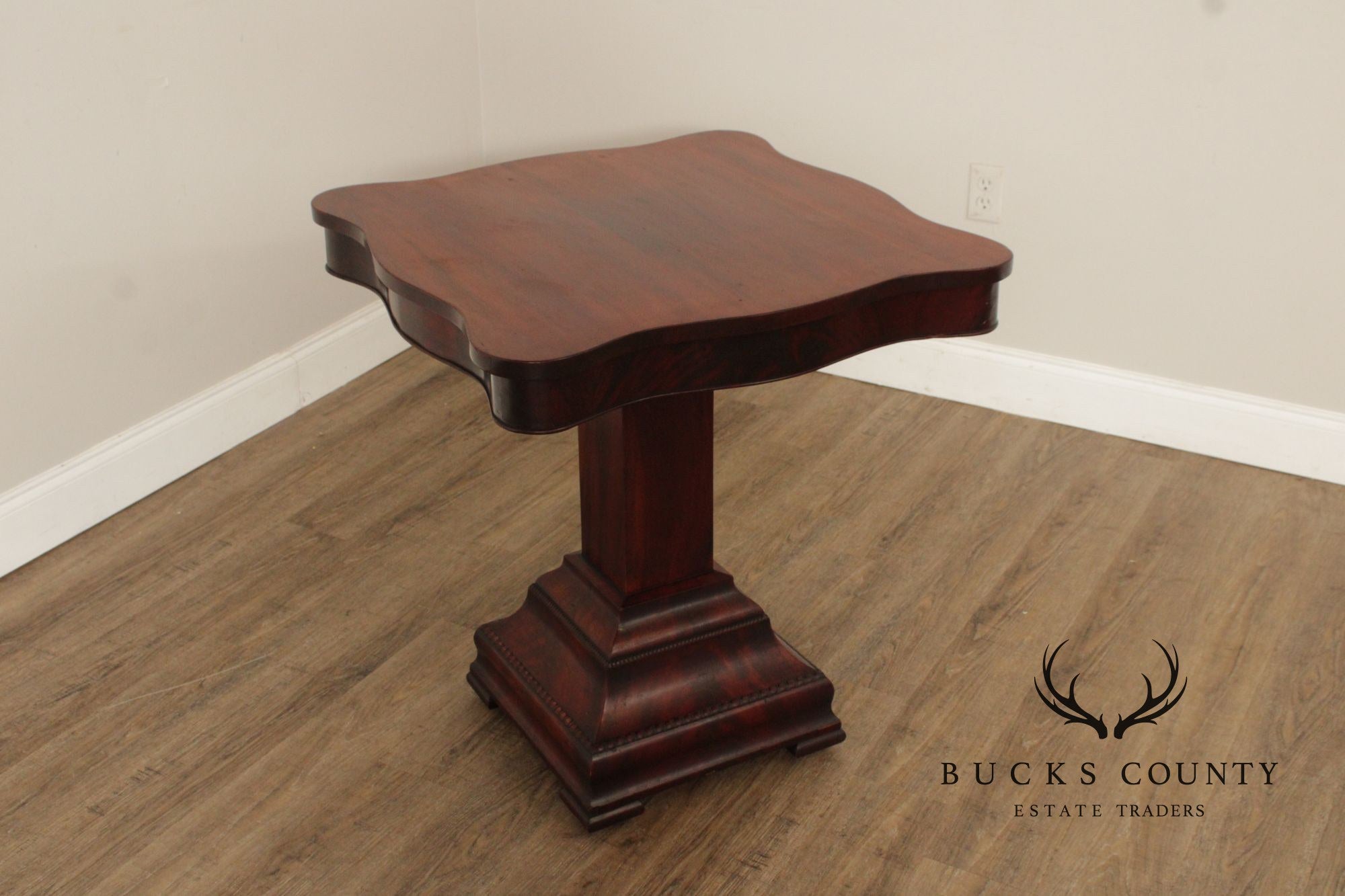 Antique American Empire Mahogany Parlor or Games Table