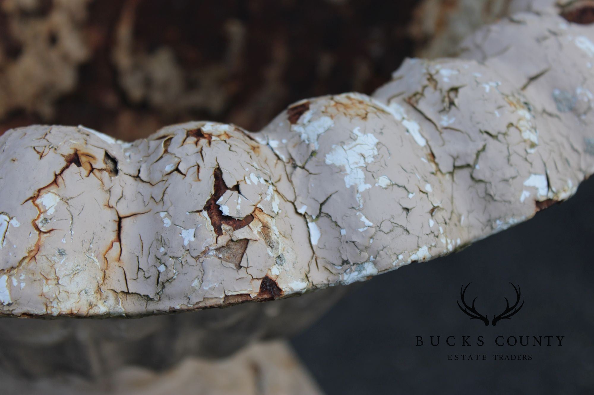 Antique Cast Iron Garden Urn on Pedestal