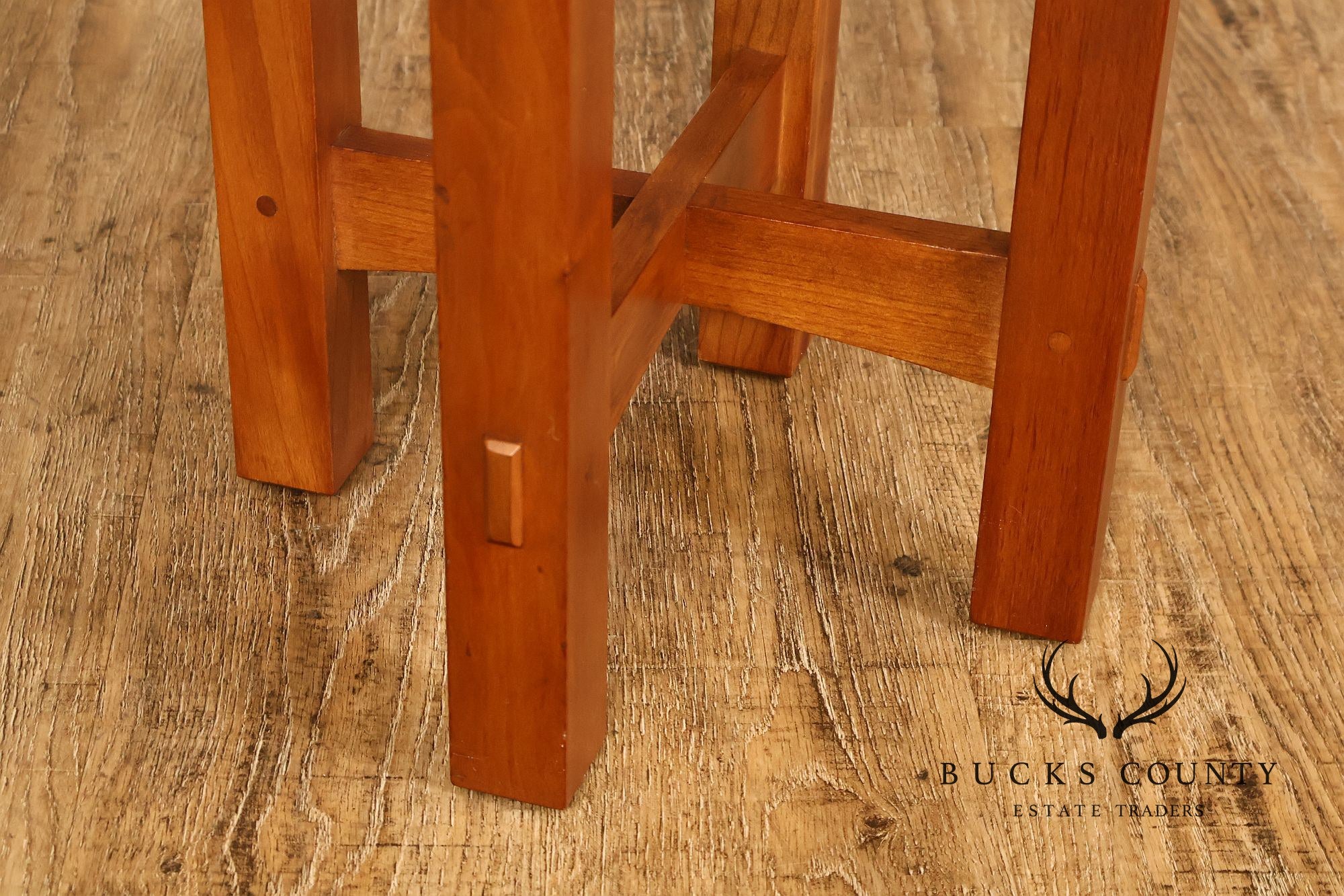 Stickley Mission Collection Cherry Octagonal Tabouret