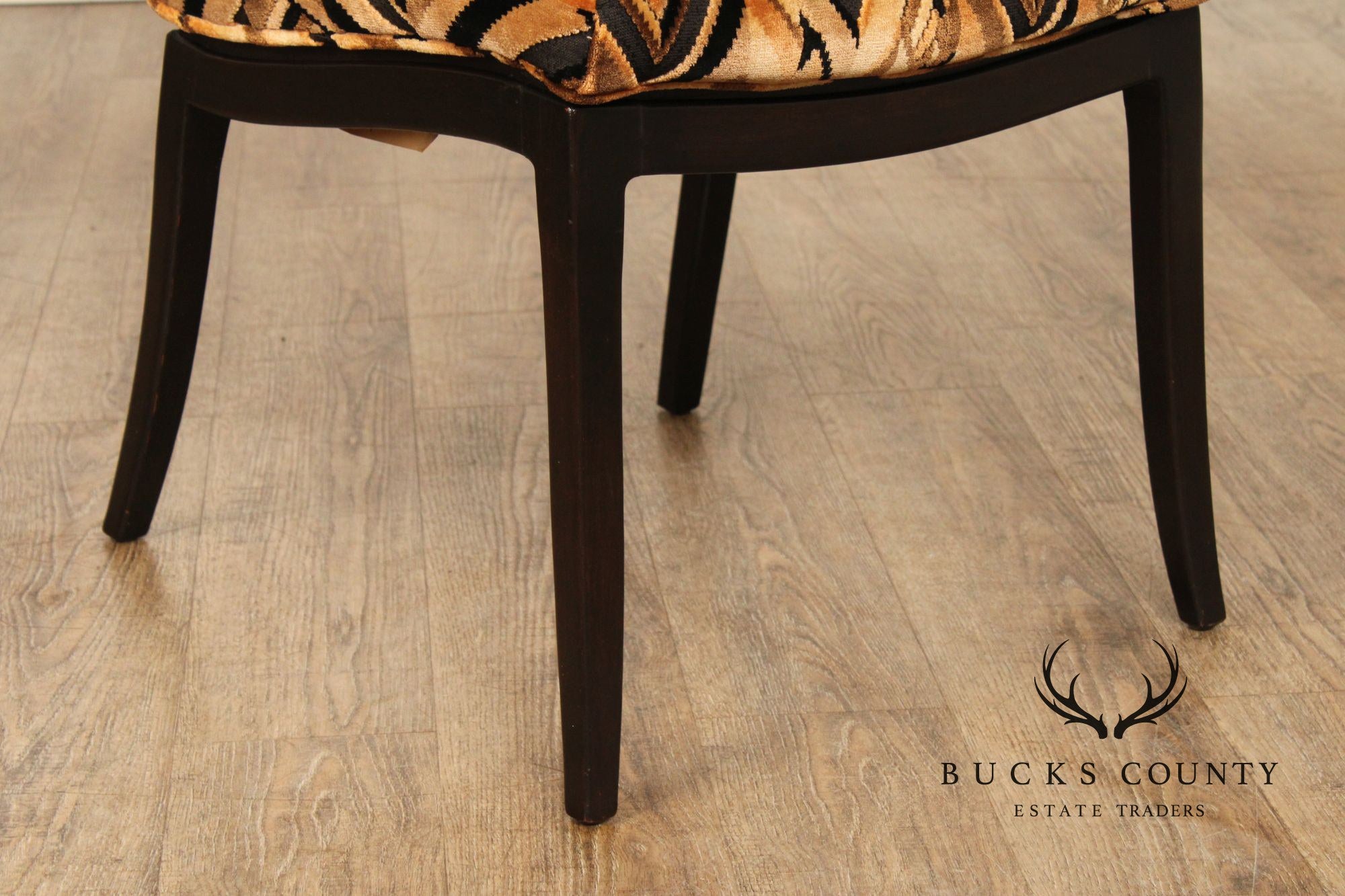 Custom Craft Set Of Six Upholstered Dining Chairs