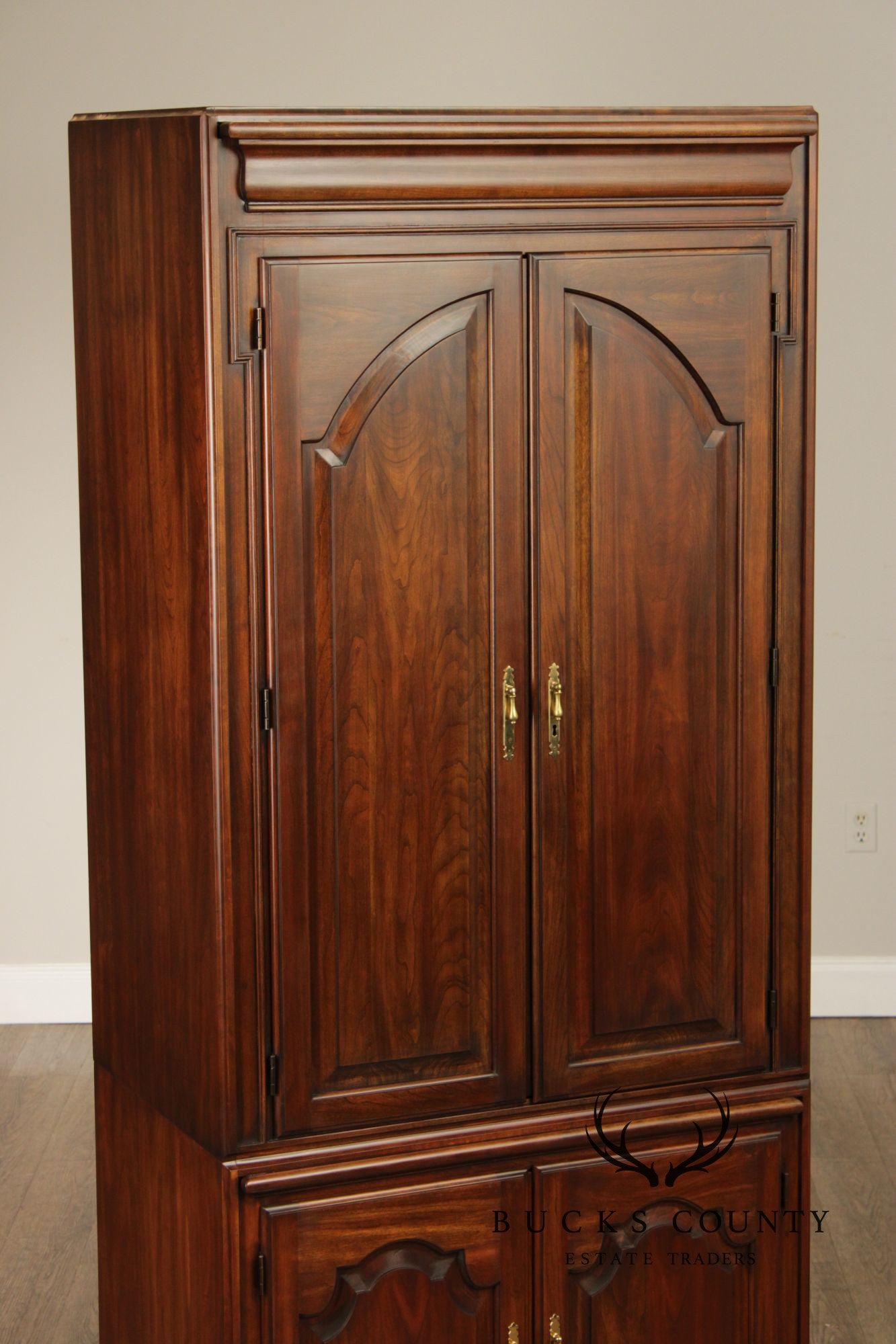 Harden Traditional Tall Cherry Bar Cabinet