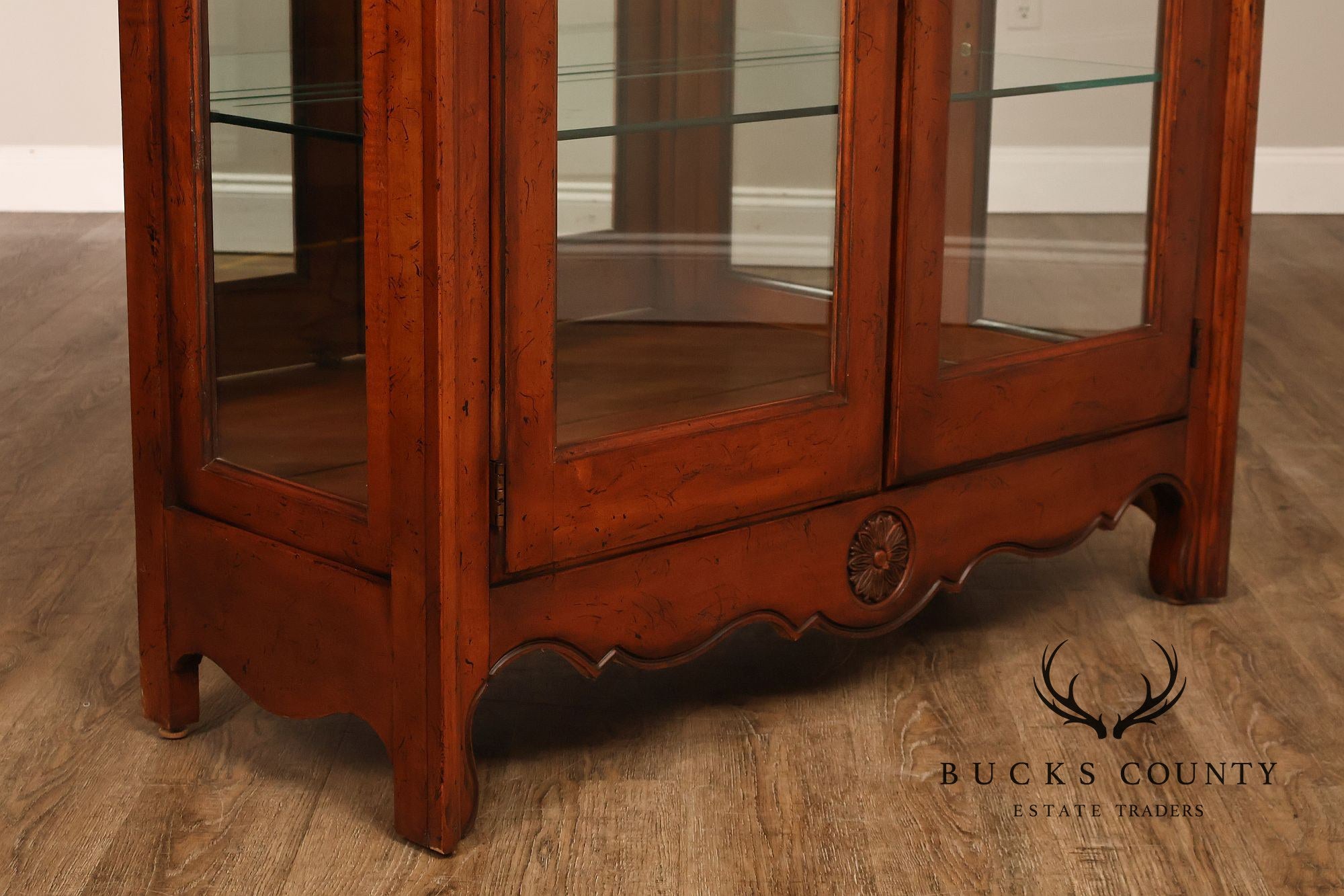 Hickory White Chateau Collection French Style Bunching Curio Cabinet