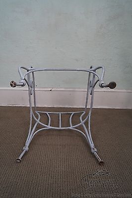 Antique Pair of Wrought Iron Garden Patio Arm Chair Frames