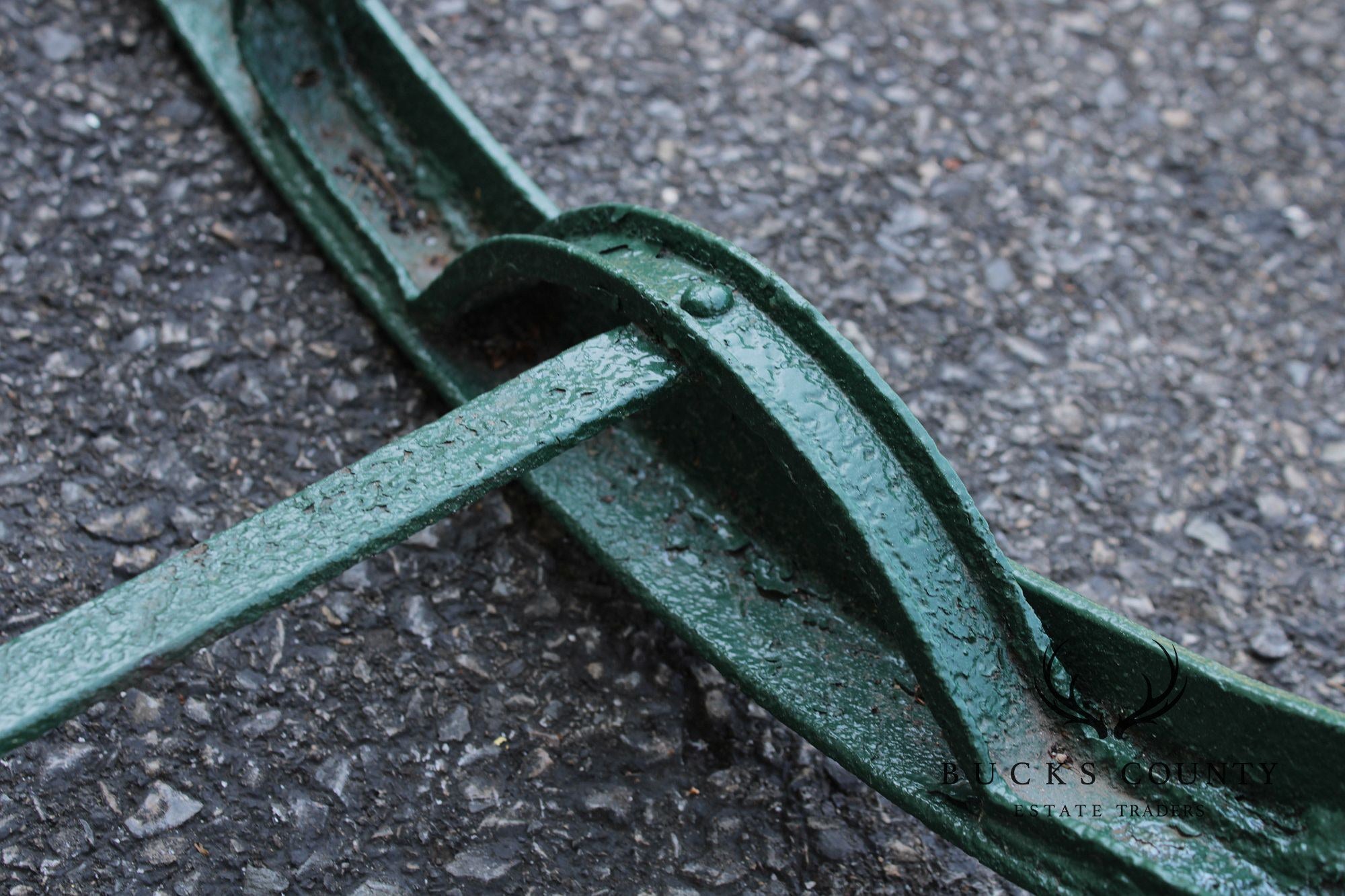 Antique Wrought Iron Outdoor Garden Rocking Chair