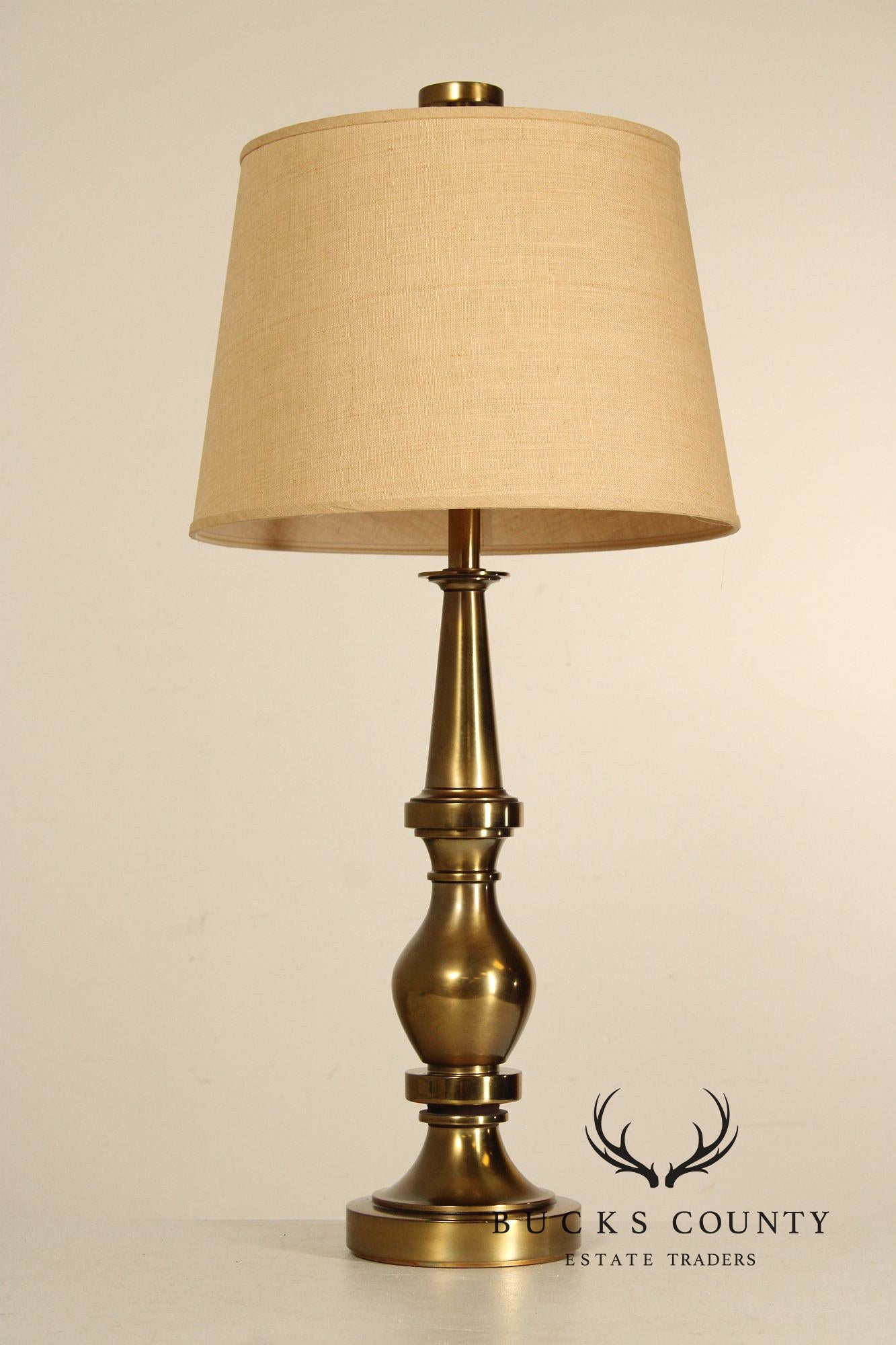Vintage Stiffel Pair of Brass Baluster Table Lamps