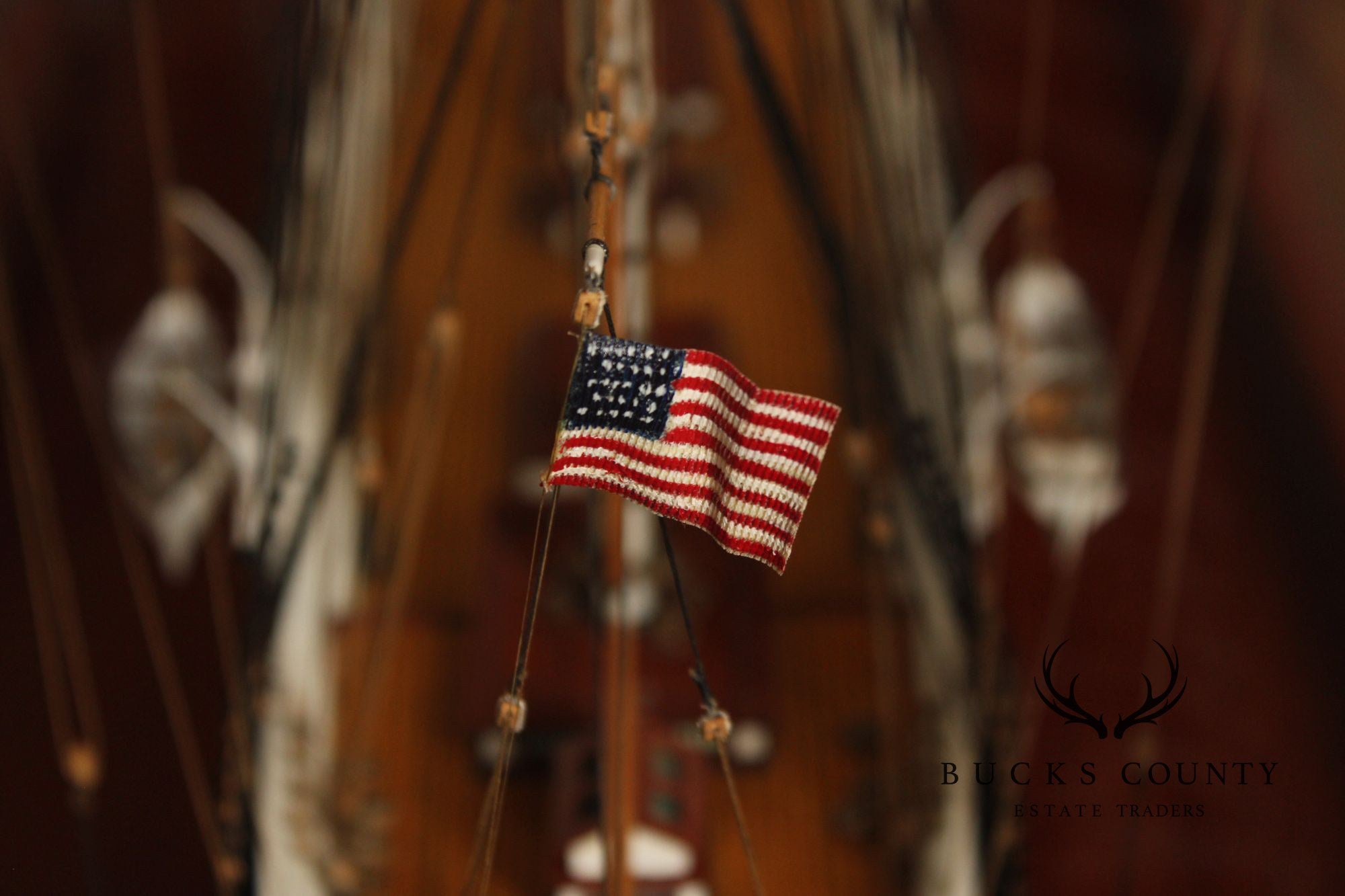 Model Ship 'Sovereign of the Seas' In Display Case