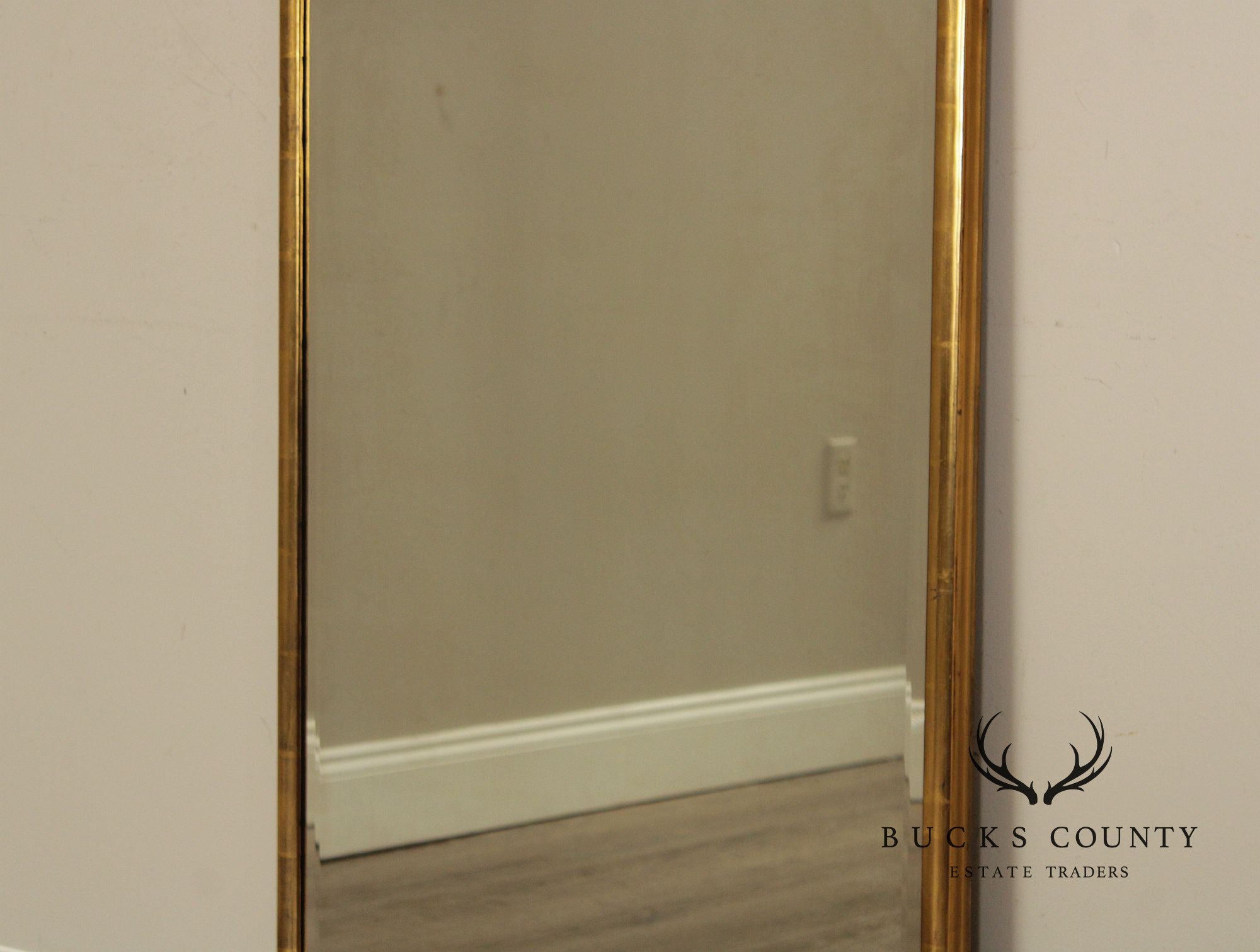 Queen Anne Style Gilt Frame Looking Glass Wall Mirror