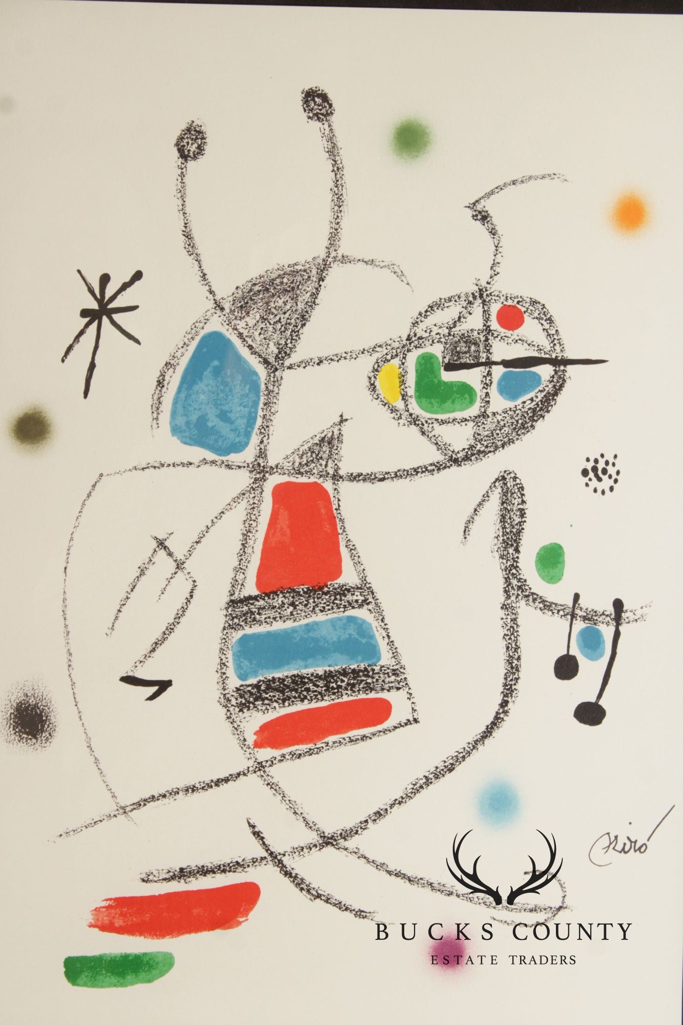 Joan Miró Framed Lithograph, 'Maravillas 8'
