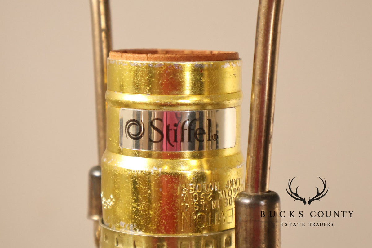 Stiffel Vintage Pair of Brass Baluster Table Lamps