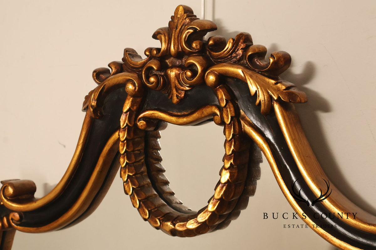 Rococo Style Large Carved Giltwood Wall Mirror