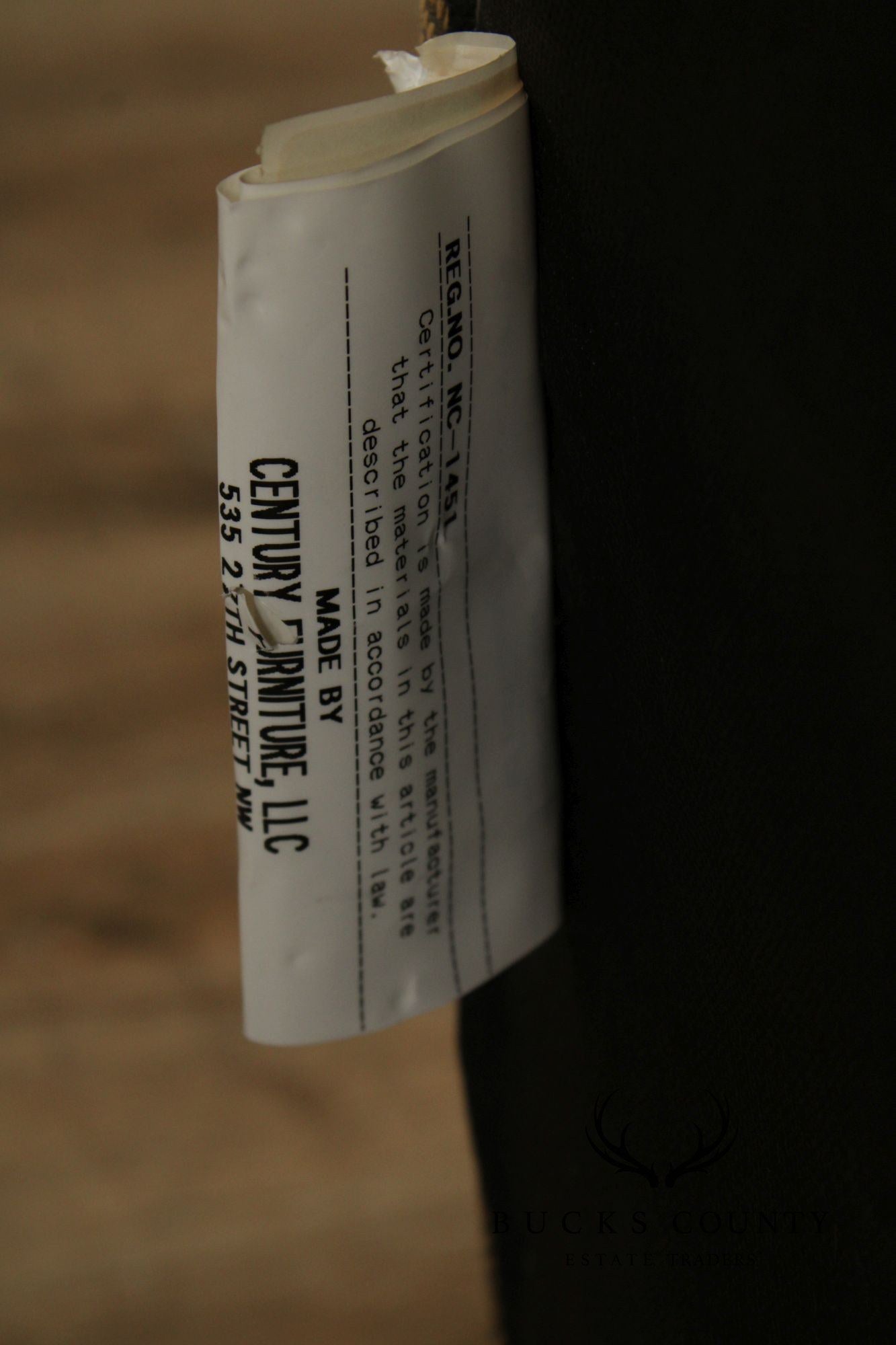 Century Furniture Italian Neoclassical Style Carved Frame Armchair