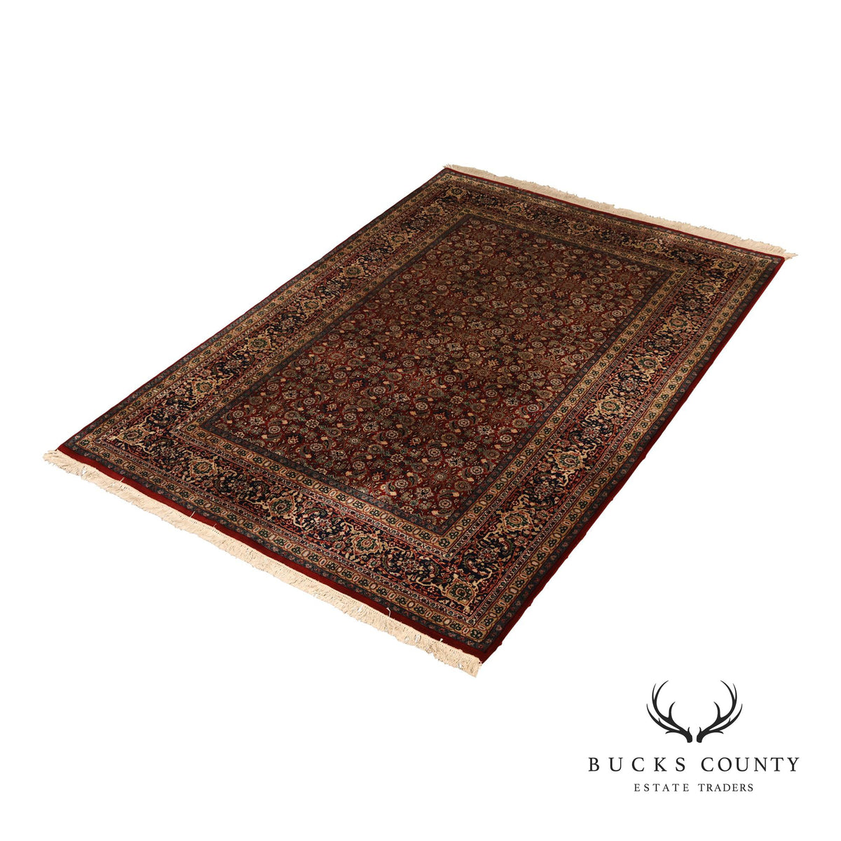 Persian Style Hand Knotted Wool Area Rug